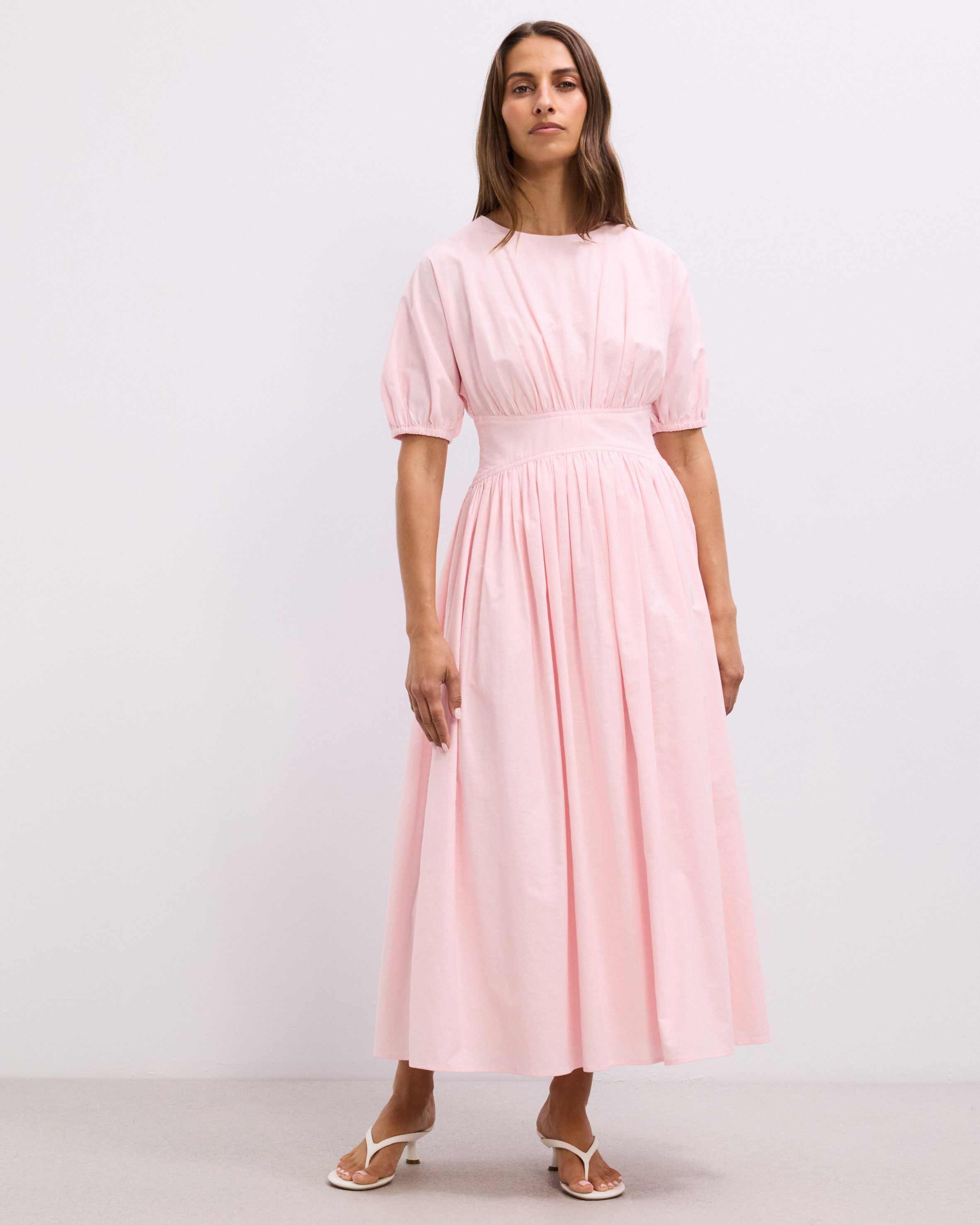Gallery Waisted Midi Dress