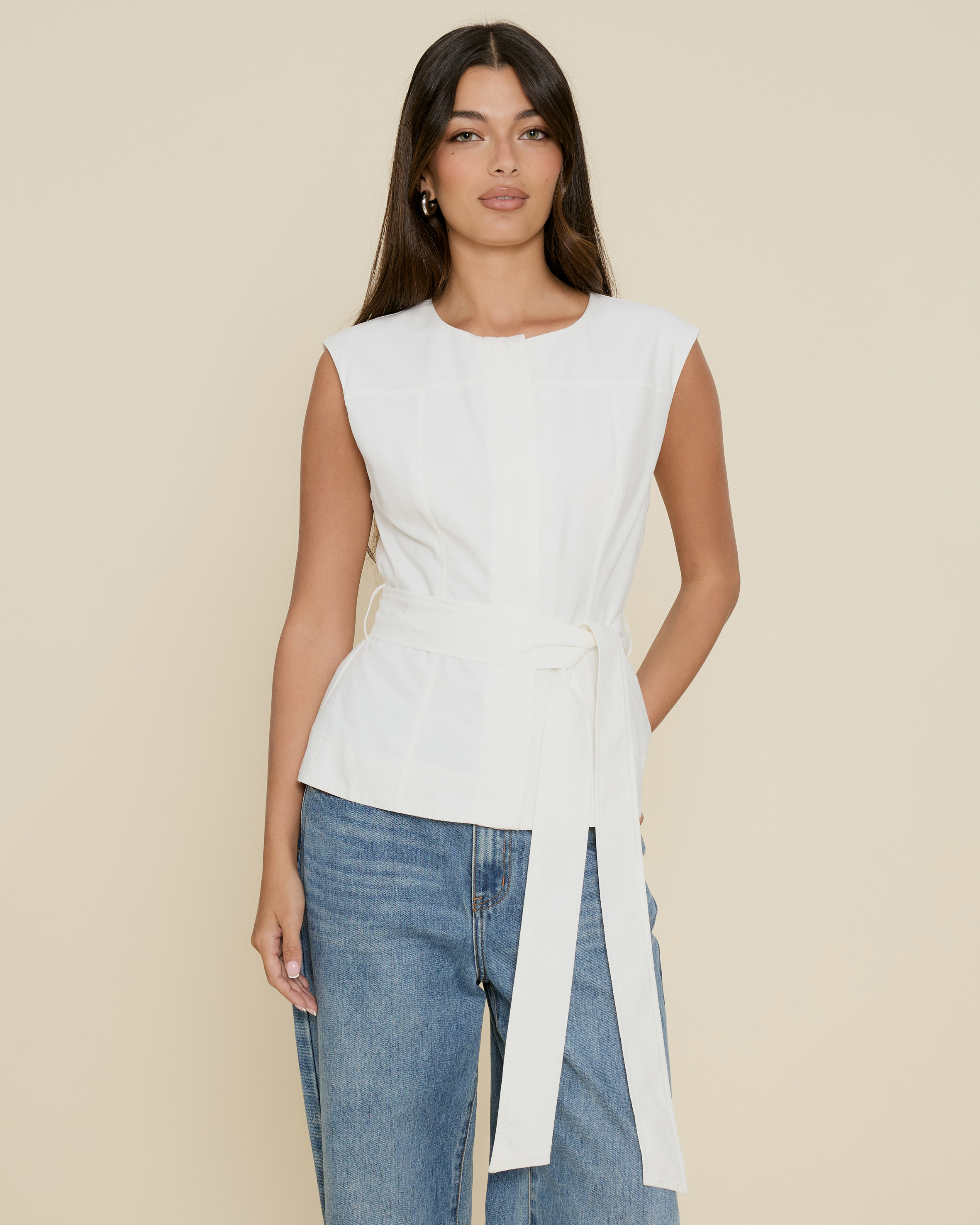 Karla Vest with Tie
