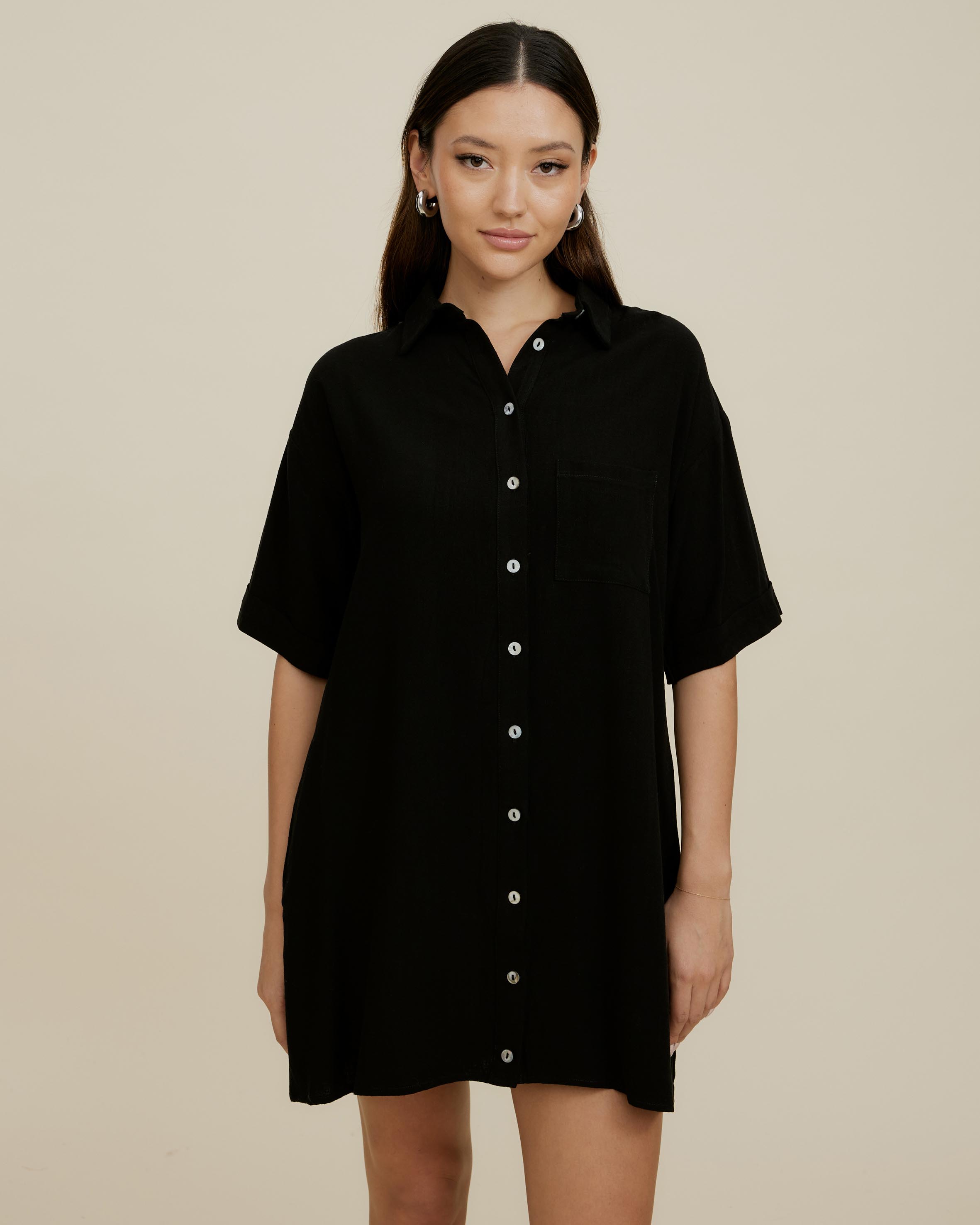 Finesse Relaxed Shirt Dress