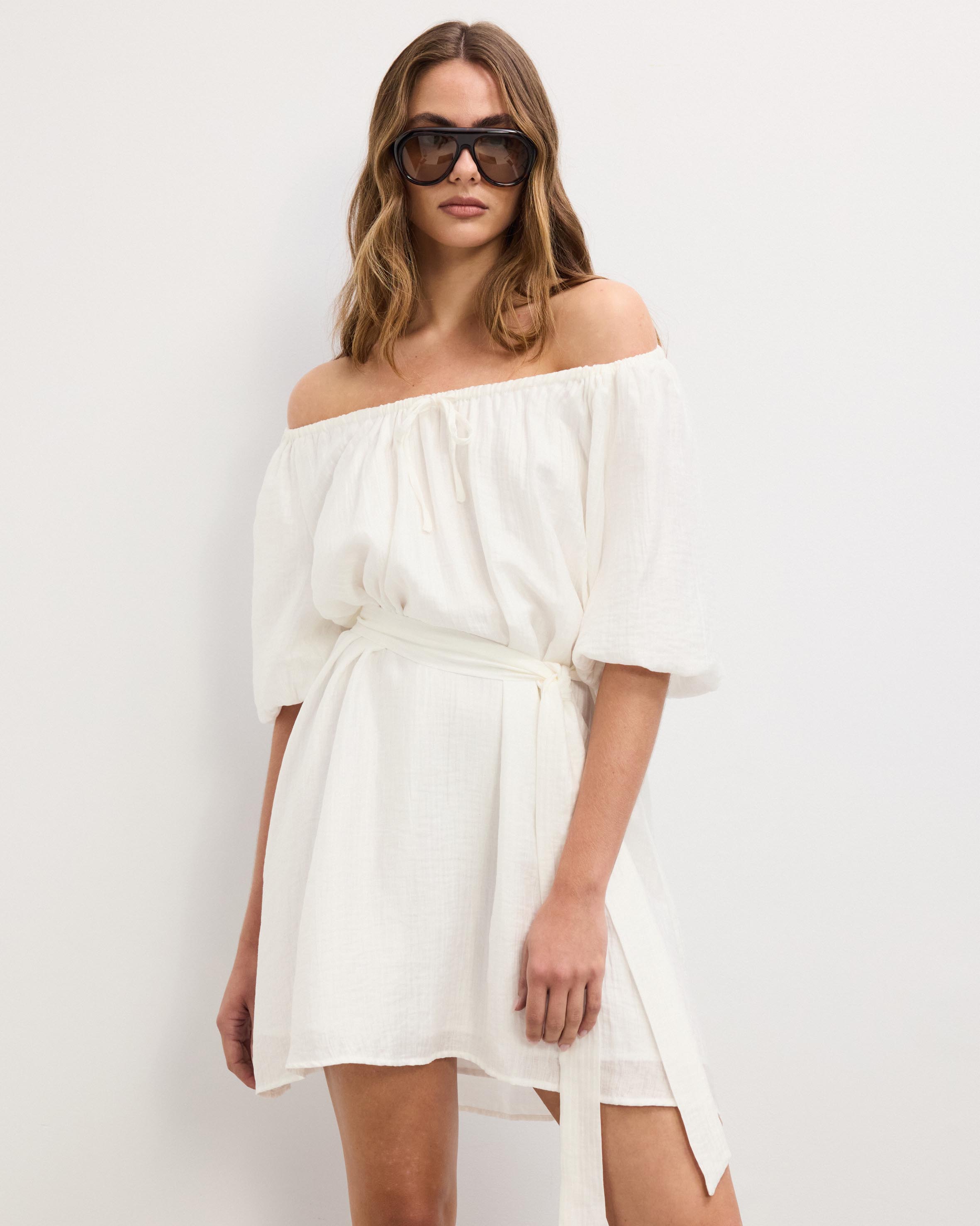 Adjustable Neck Mini Dress