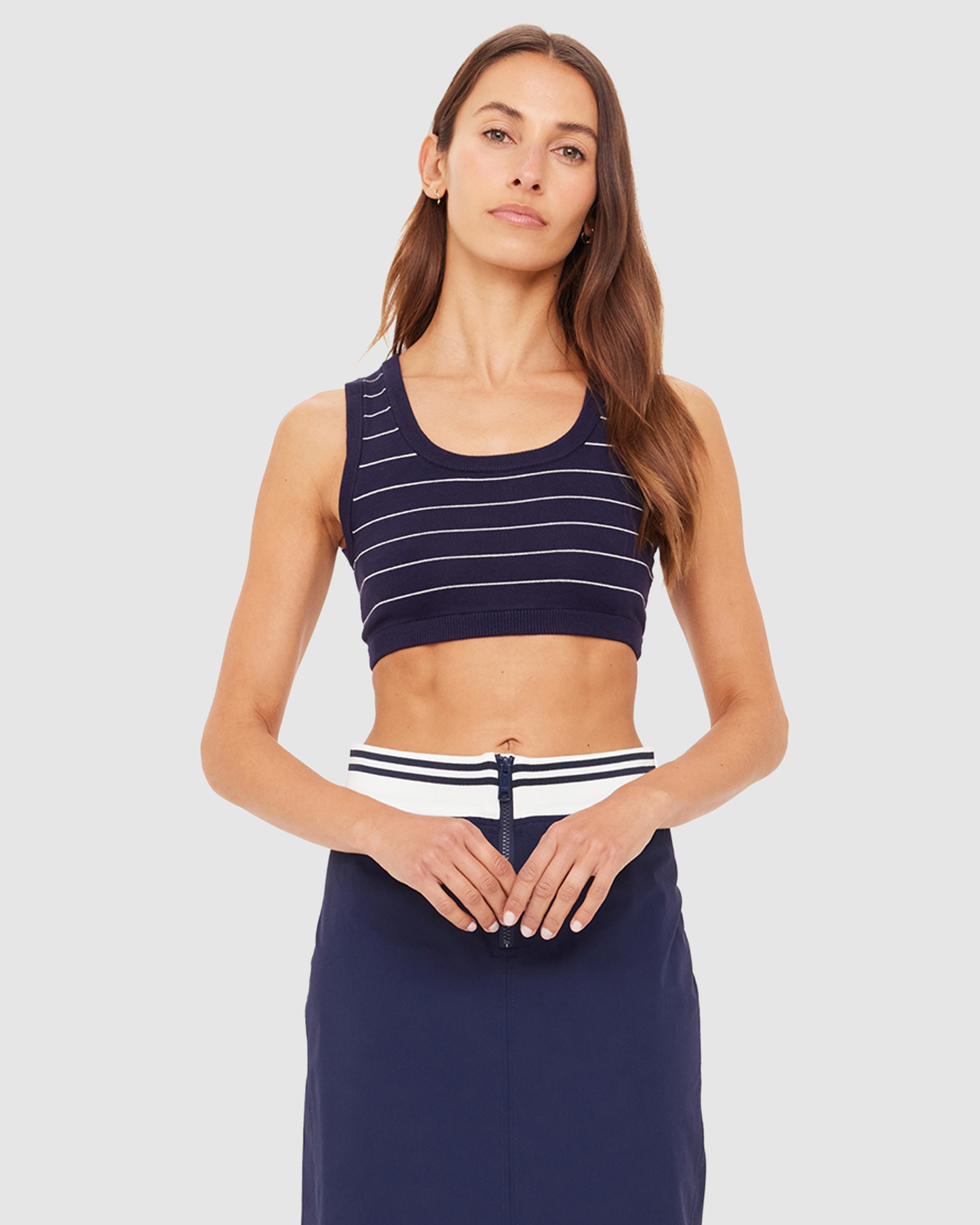 Astra Solange Knit Crop Top