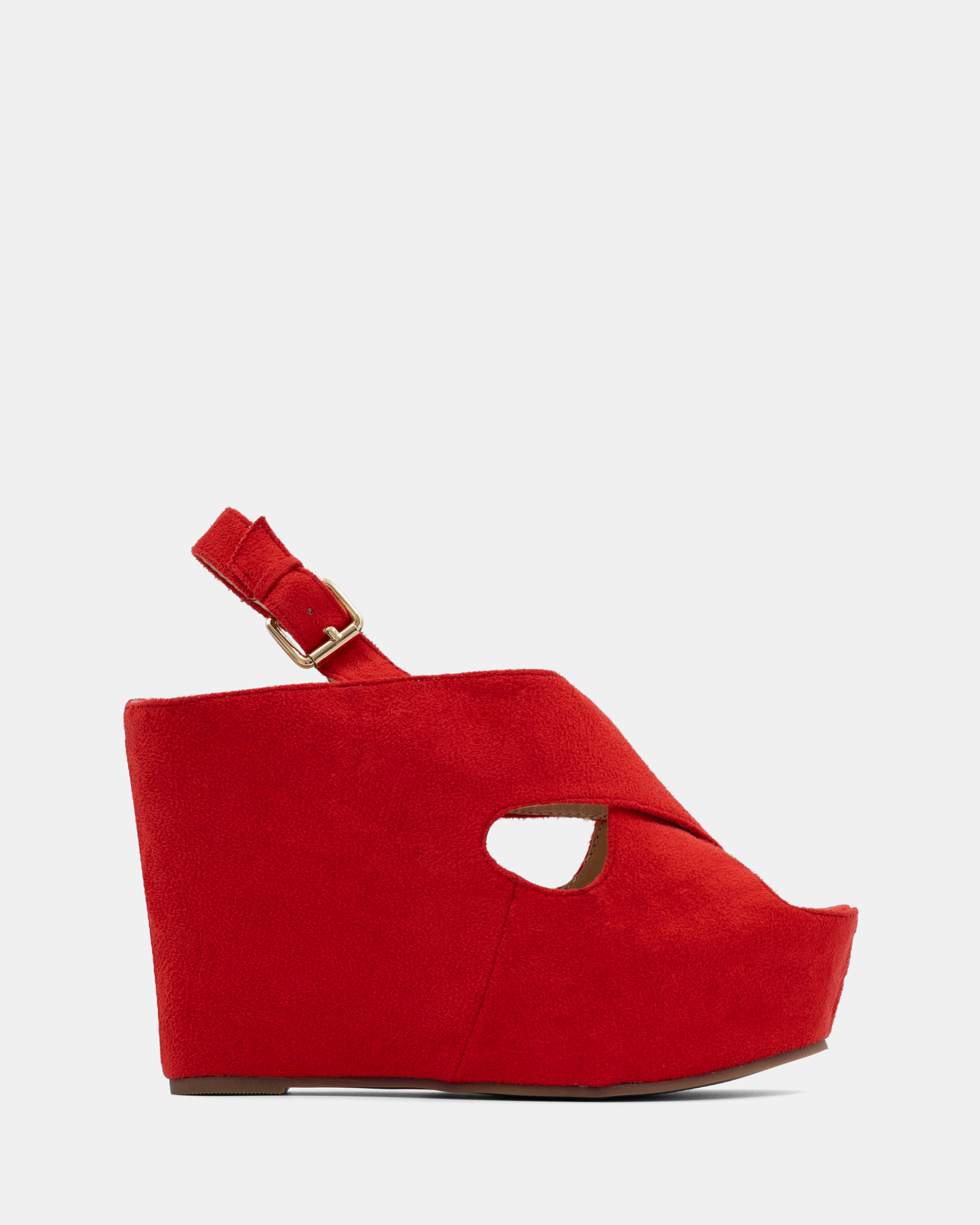Dauphine Red Imit Kid Suede
