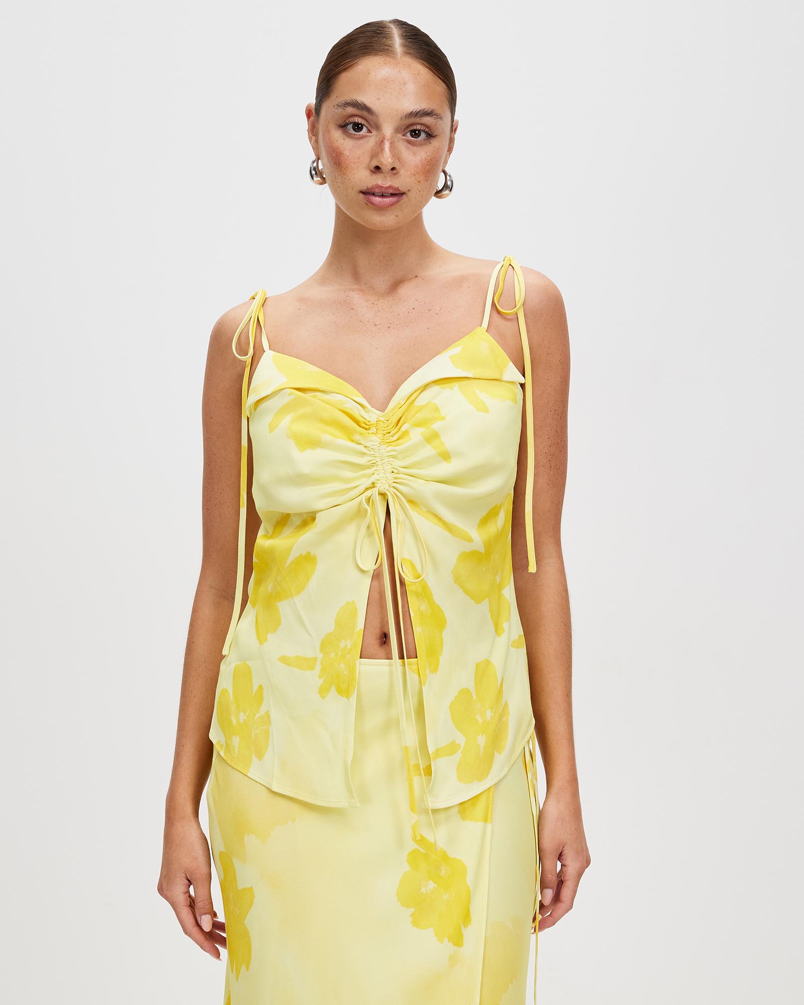 Wild Flower Draw Up Cami Top