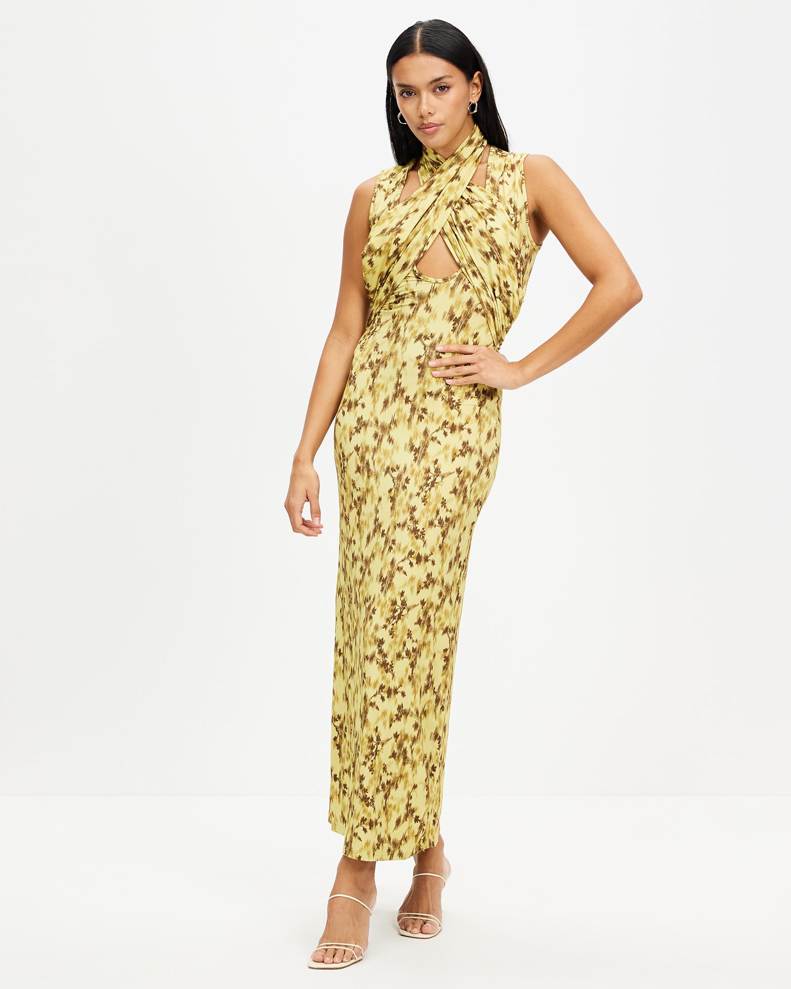 Wisteria Wrap Neck Tank Dress