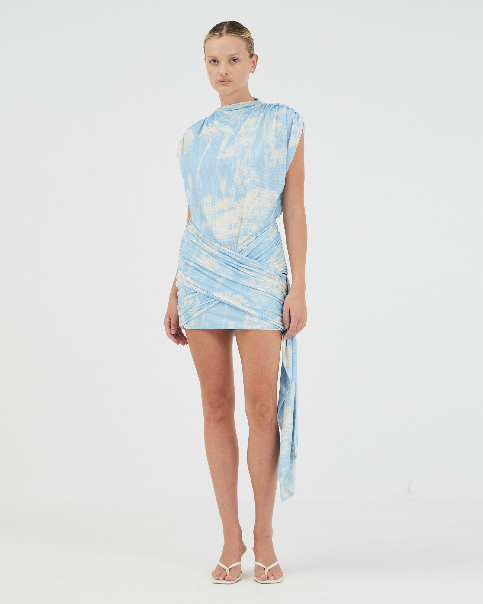Aura Draped Mini Dress