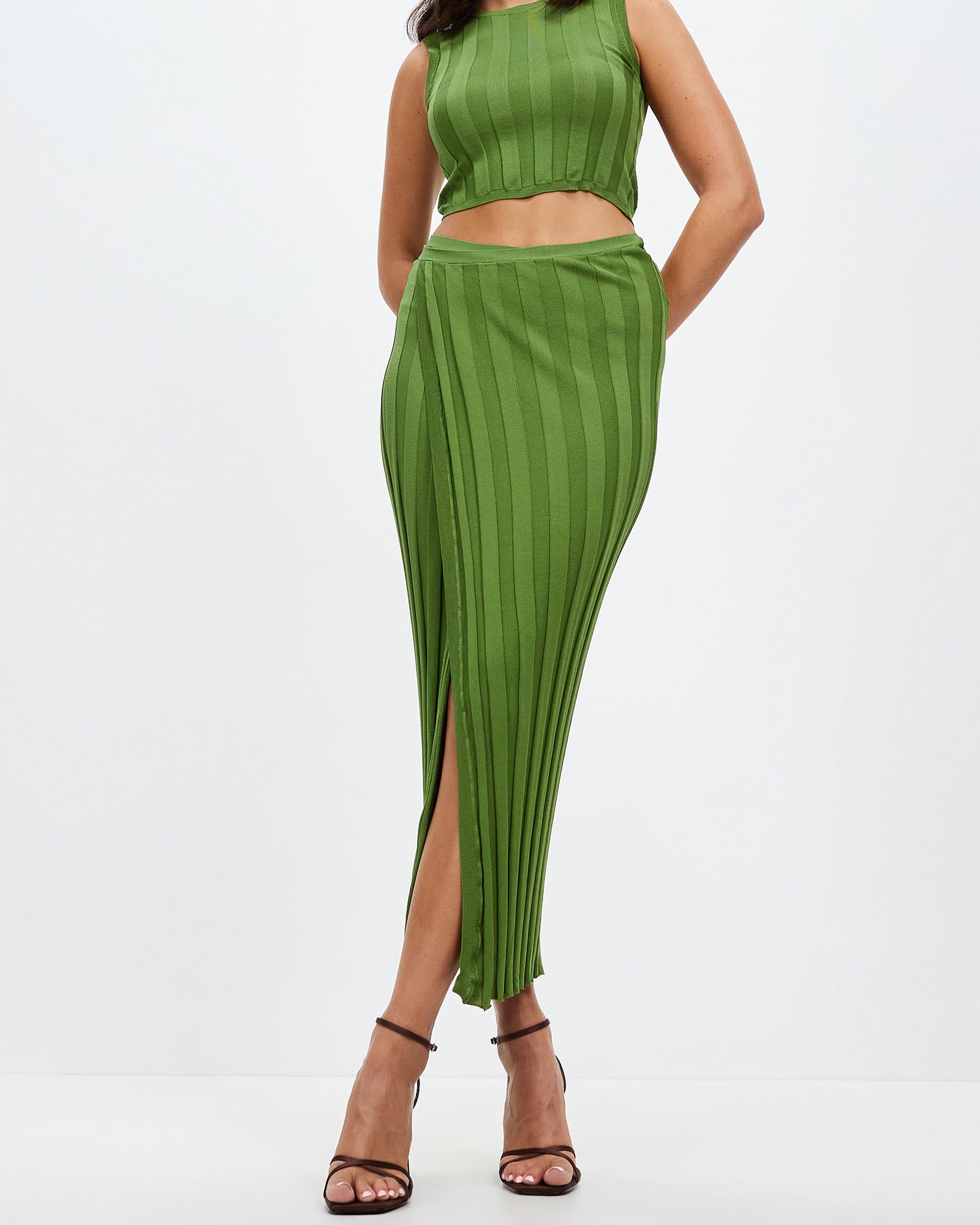 Liaison Knit Wrap Skirt