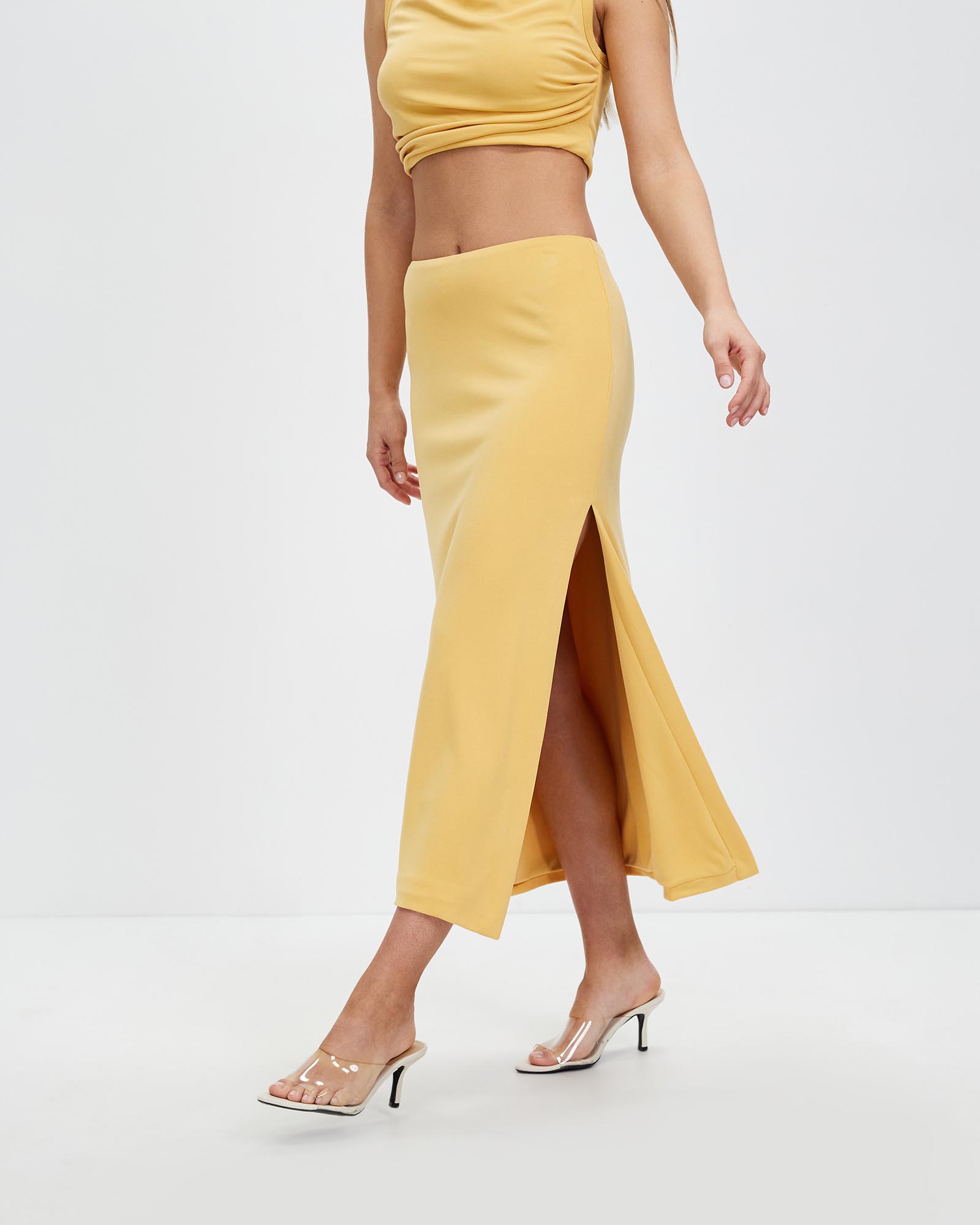 Mode Split Side Midi Skirt