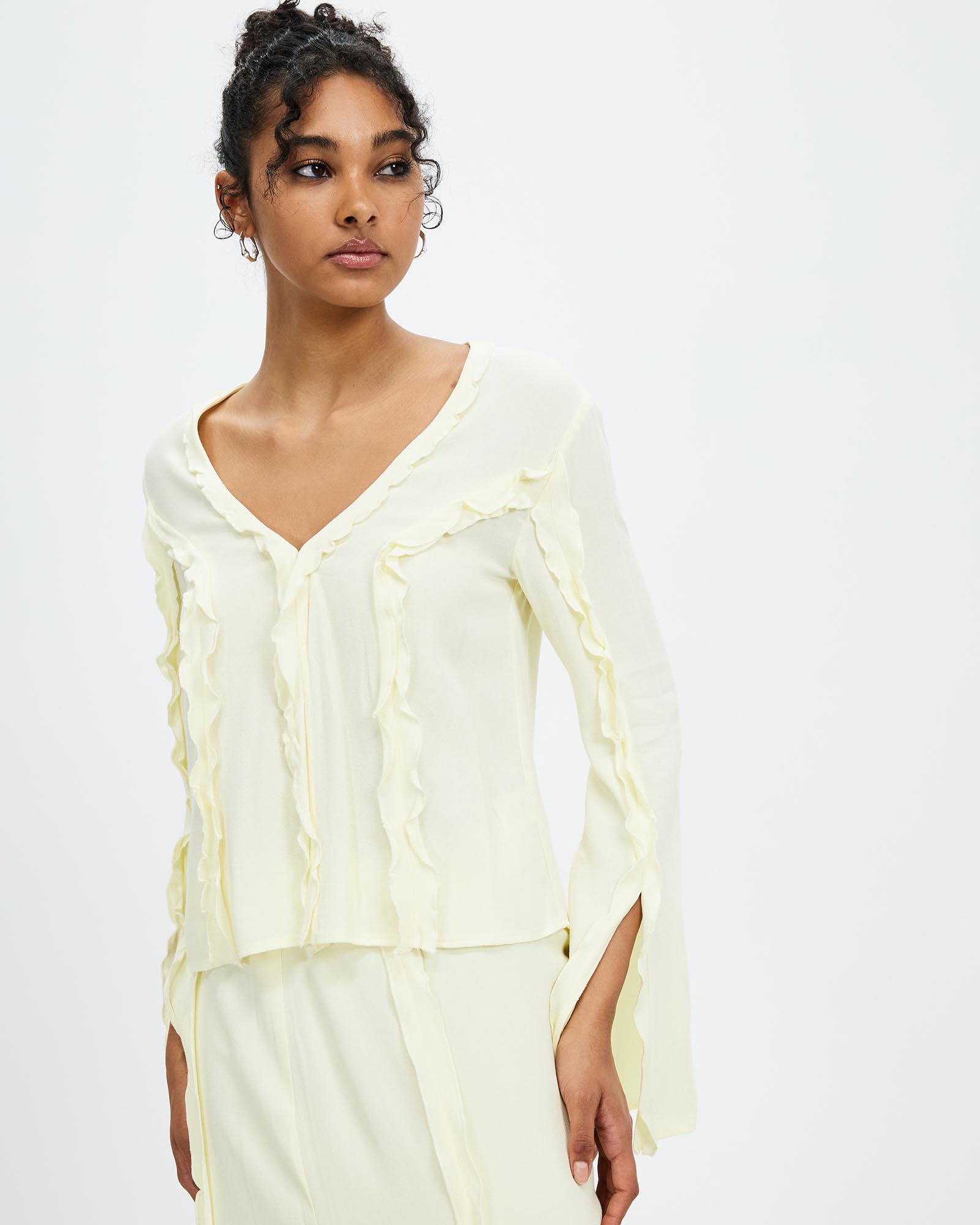 Stroke Frill Blouse