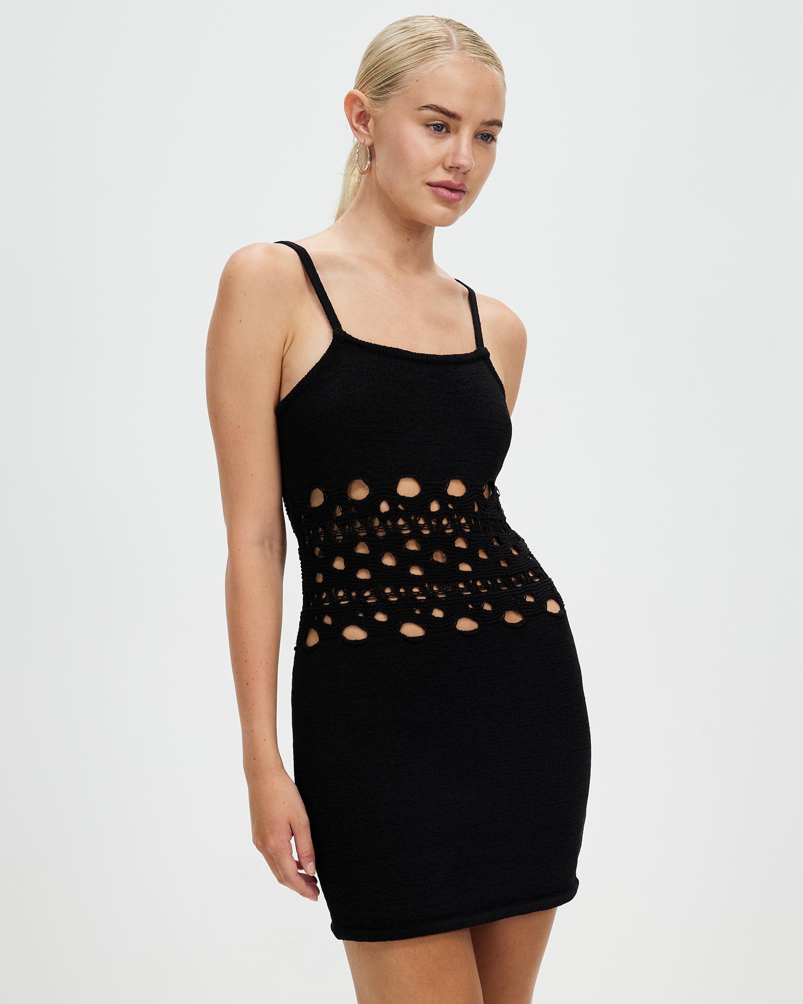 Break Away Knit Mini Slip Dress