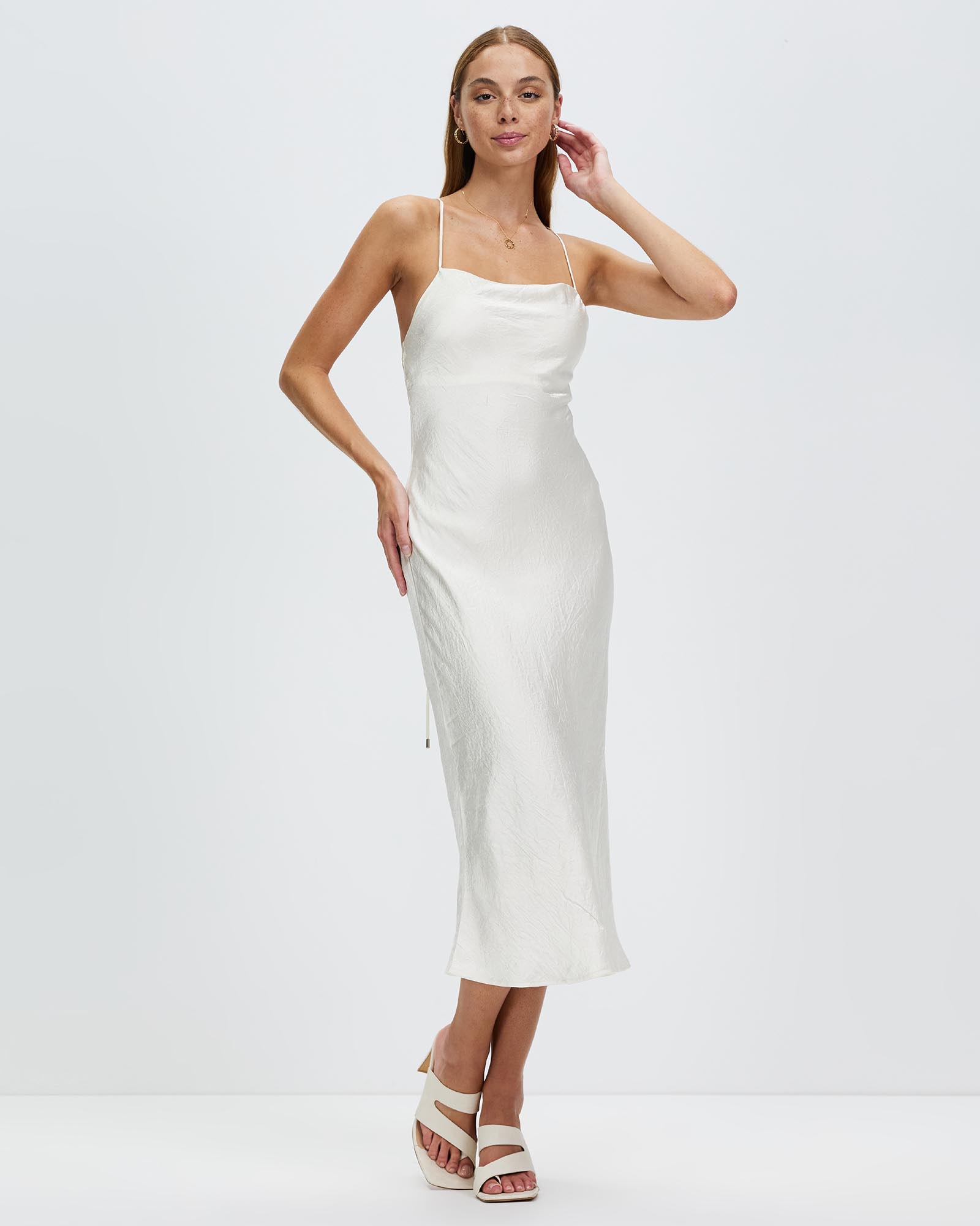 Crush Bias Cowl Slip Dress