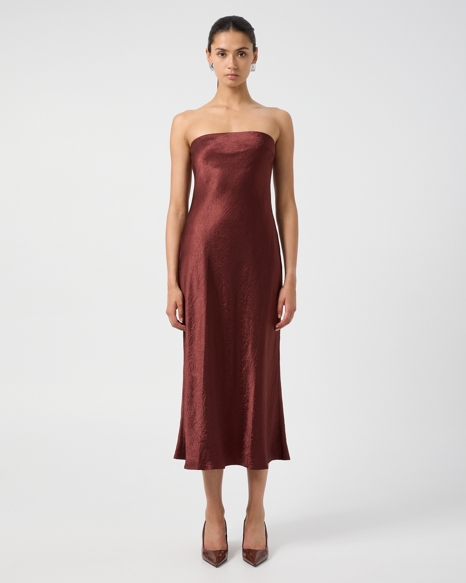 Crush Bias Strapless Dress