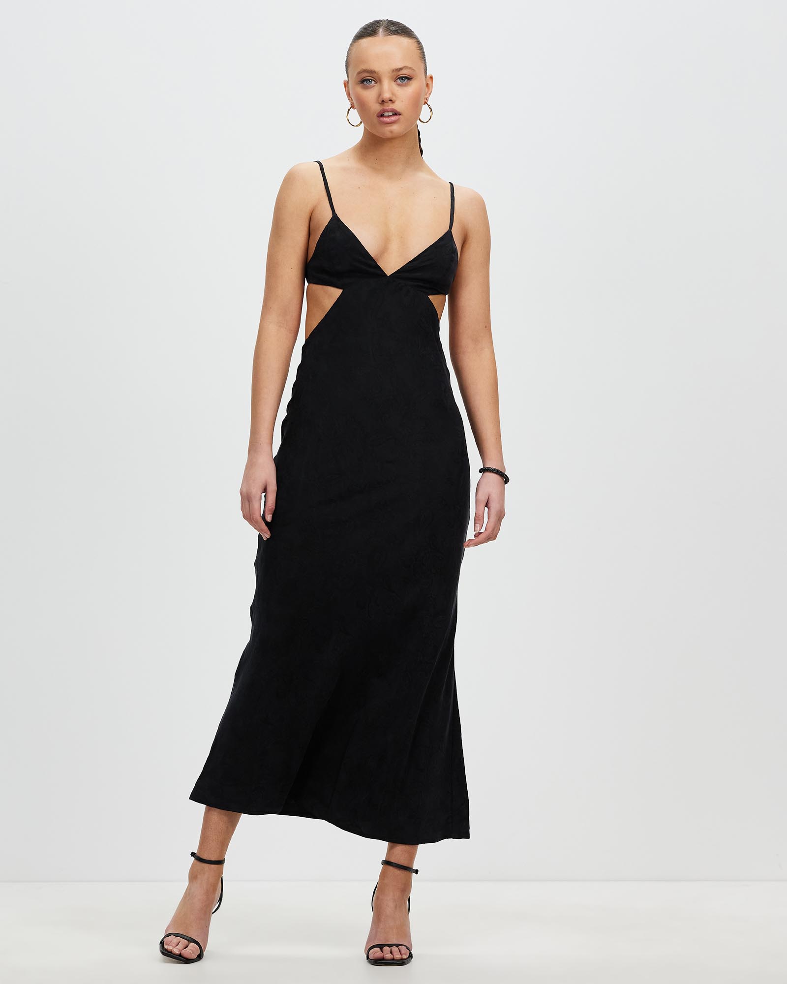 Paisley Bias Triangle Midi Dress