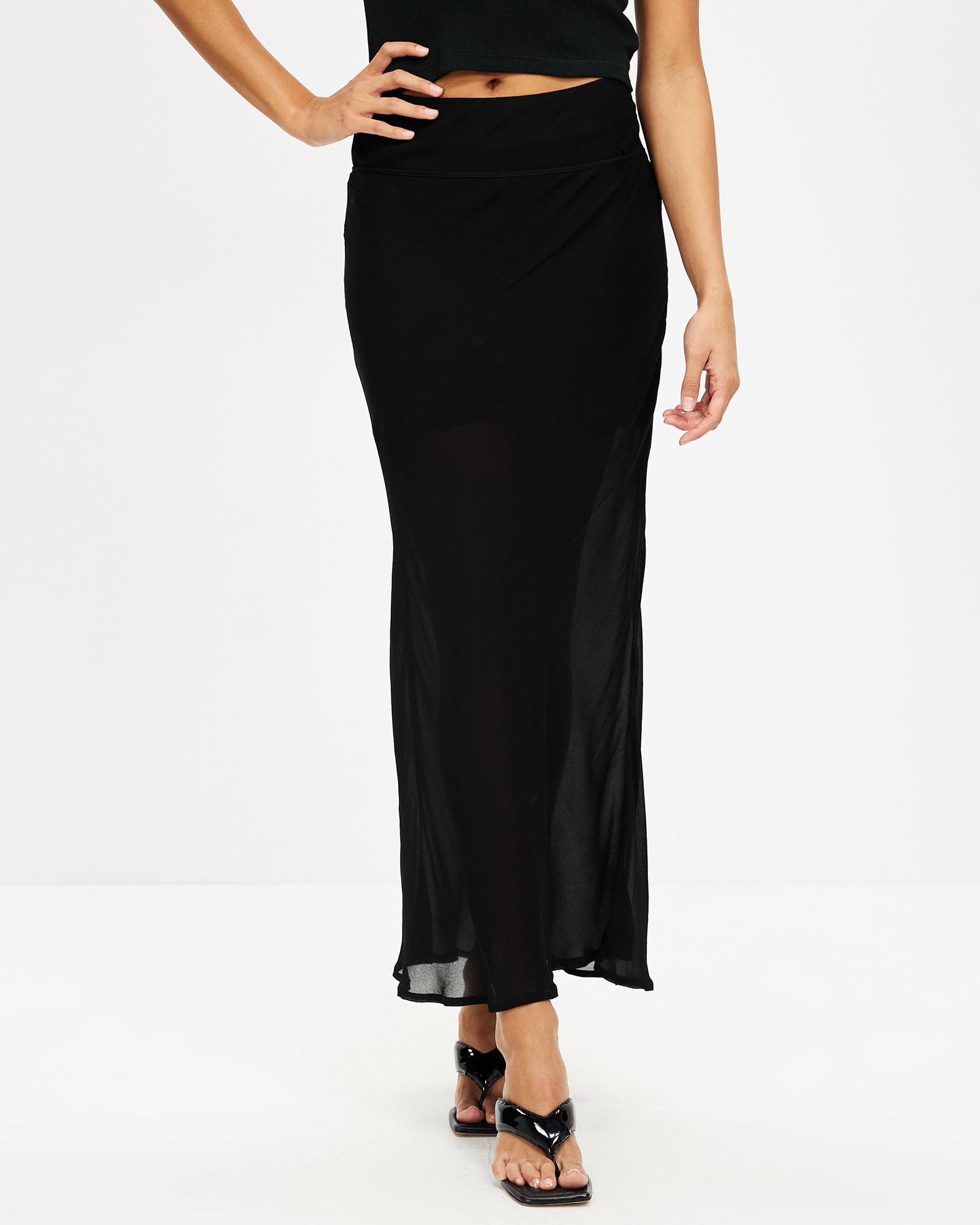 Wisteria Sheer Bias Skirt