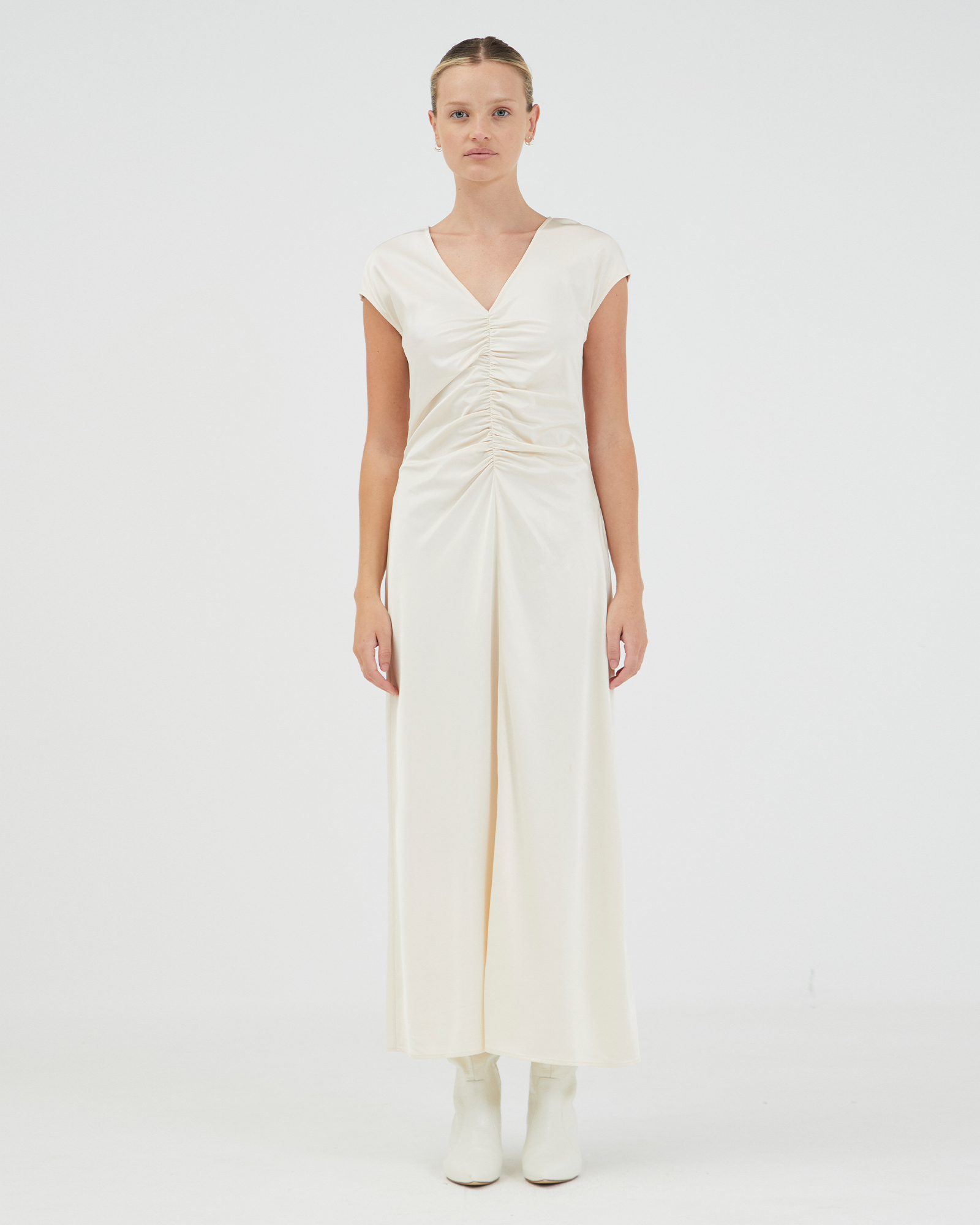 Allure Gathered Tee Dress