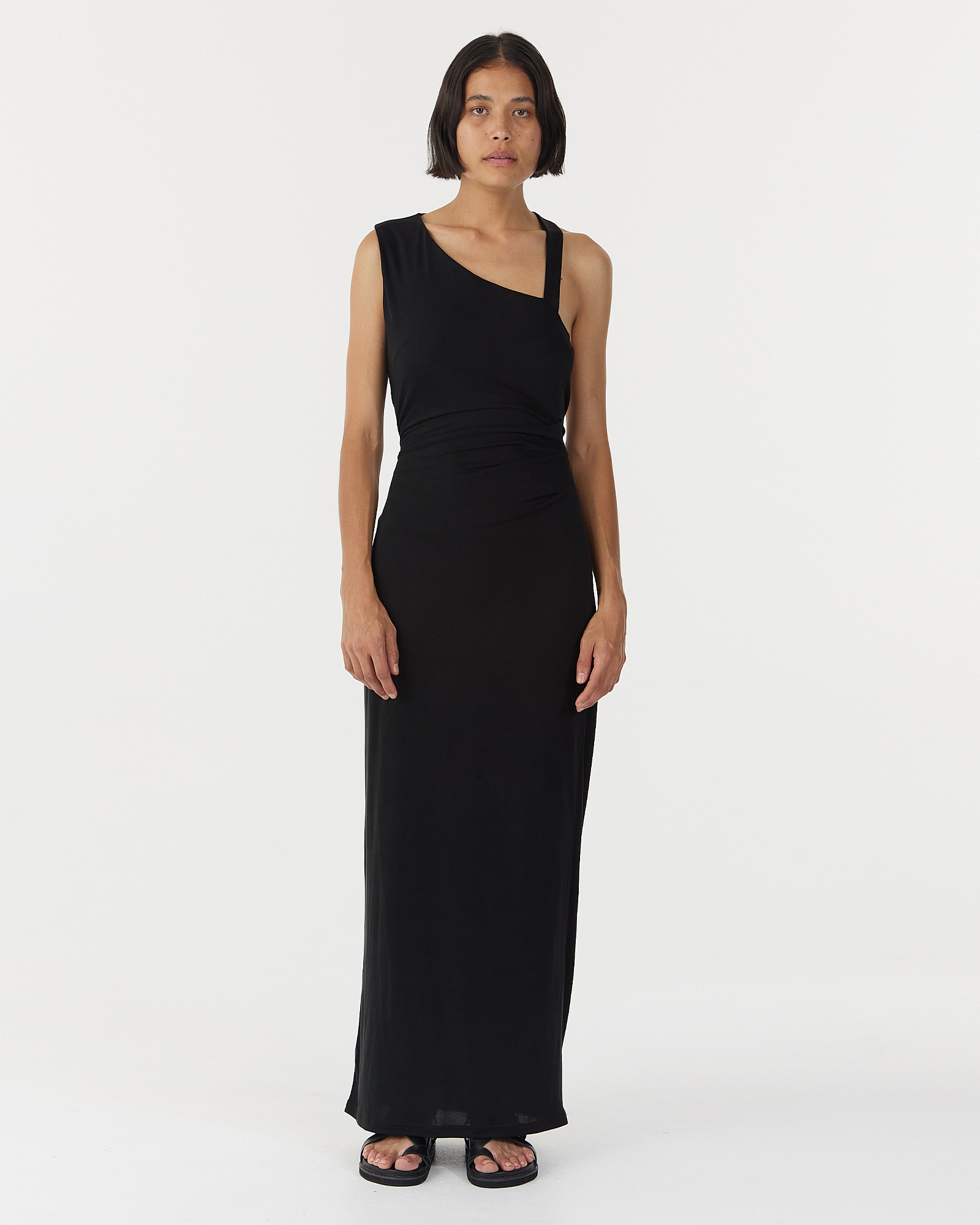 Stirling Twist Asymmetric Maxi Dress
