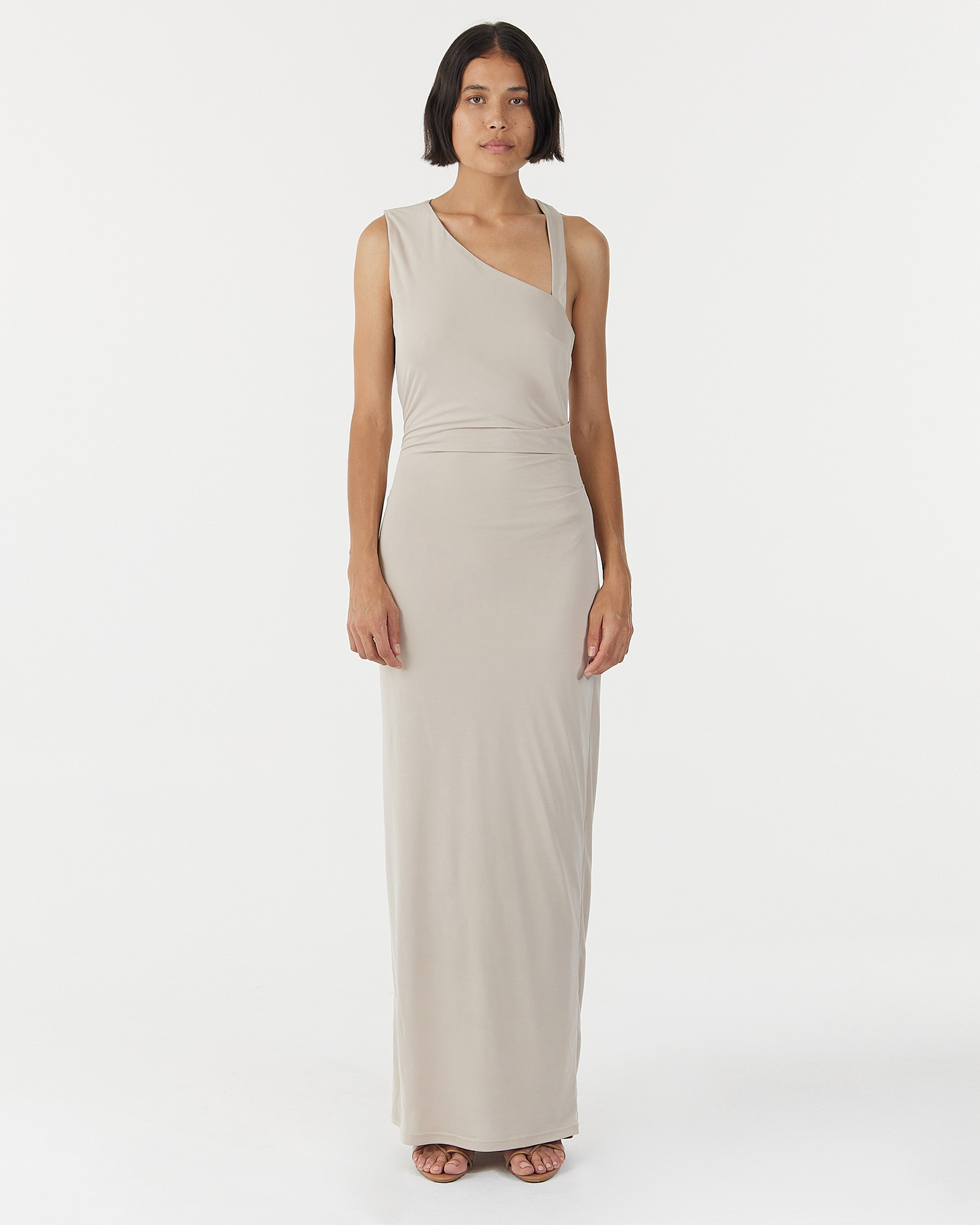 Stirling Twist Asymmetric Maxi Dress