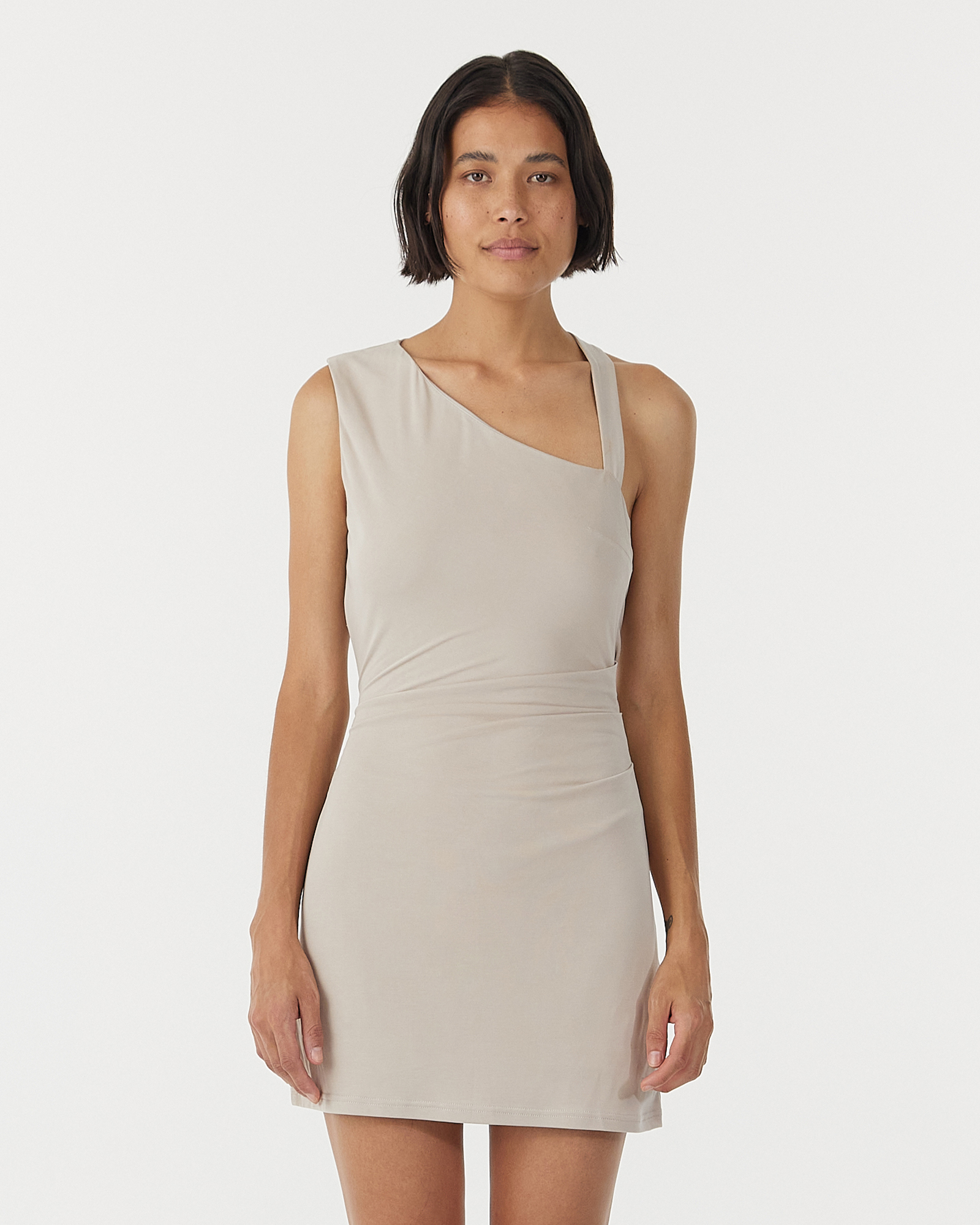 Stirling Twist Asymmetric Mini Dress