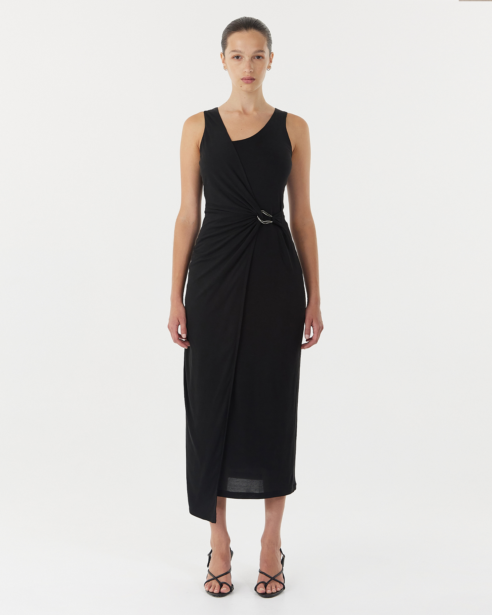Stirling Twist Cross Over Midi Dress