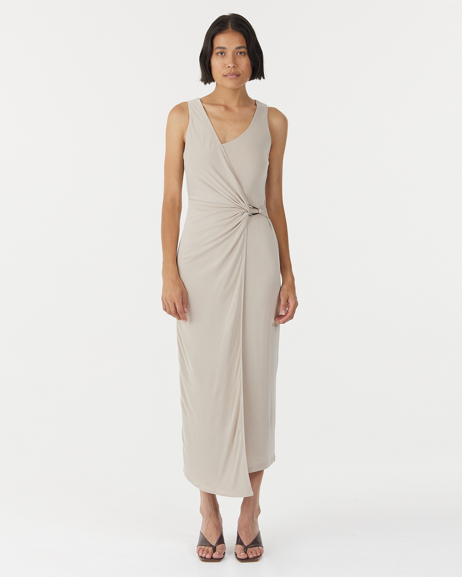 Stirling Twist Cross Over Midi Dress