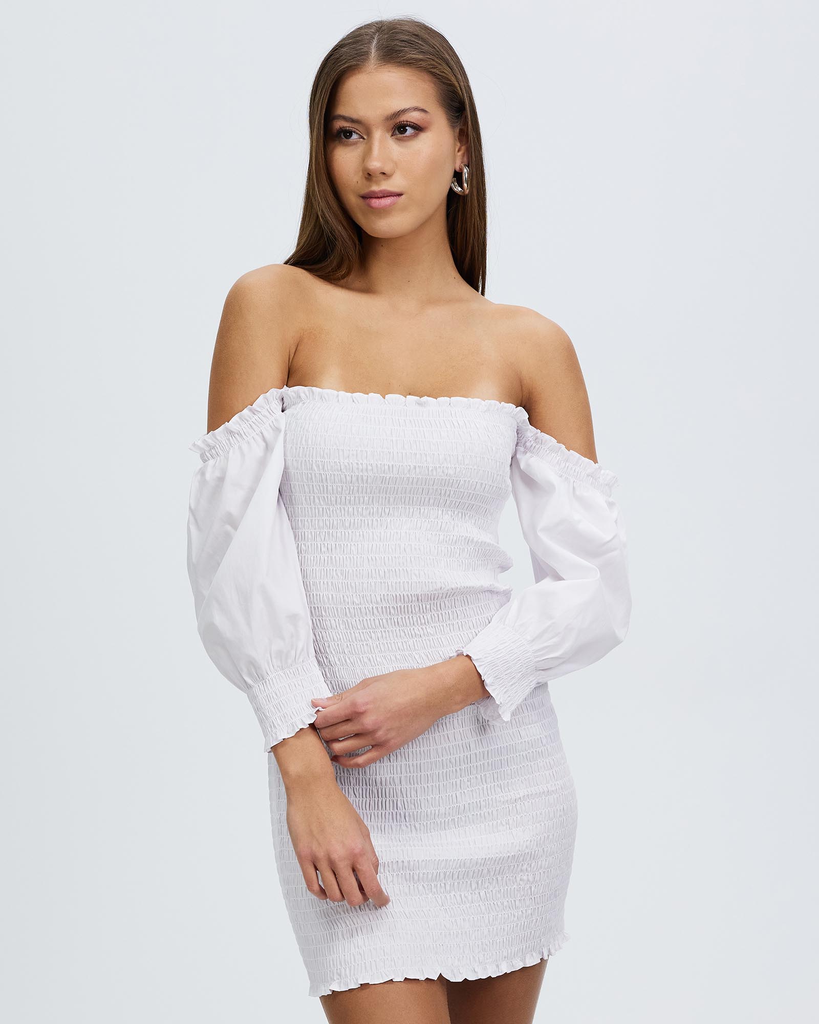Blur Out Off Shoulder Dress