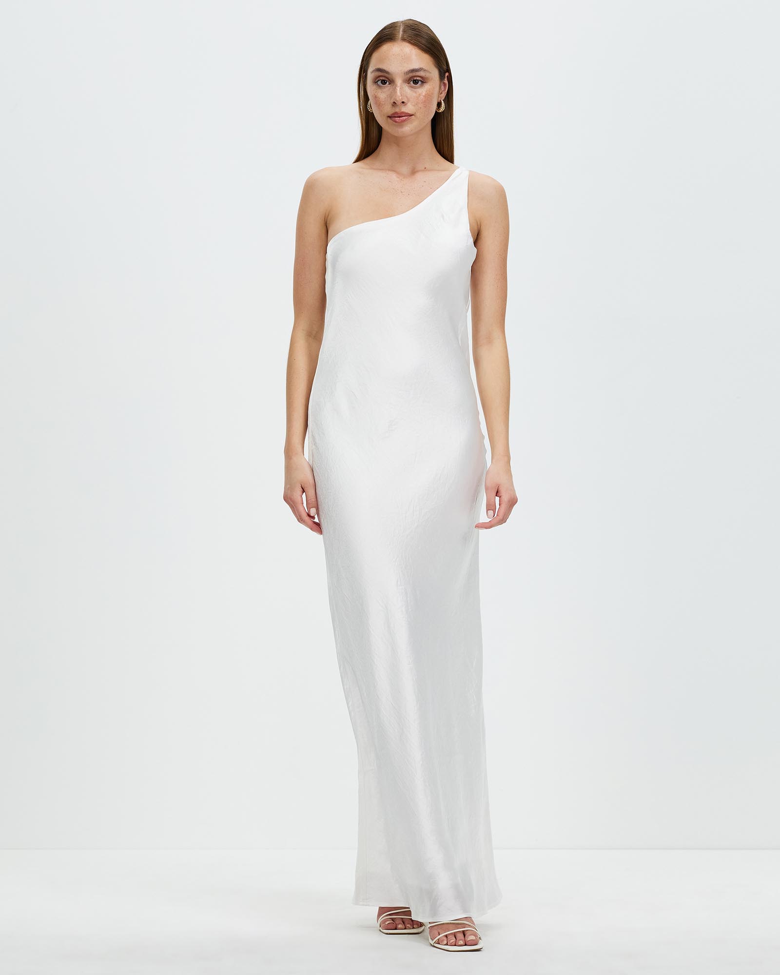 Running Water Bias One Shoulder Maxi