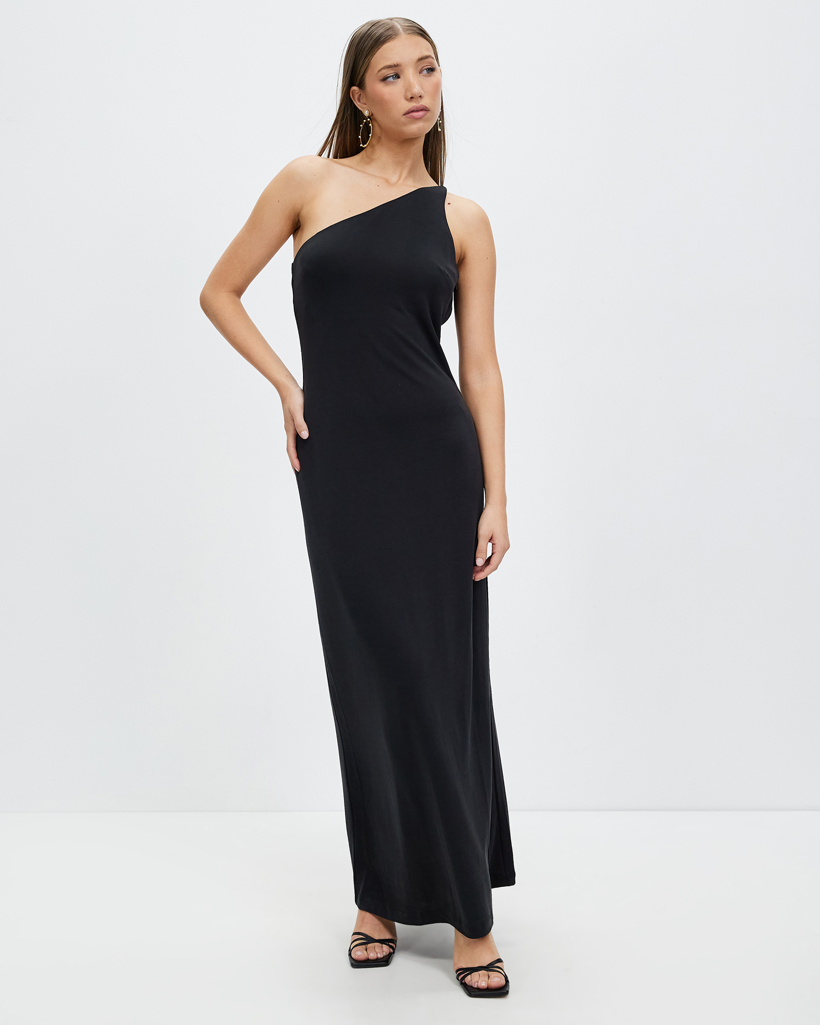 Mode One Shoulder Back Out Maxi