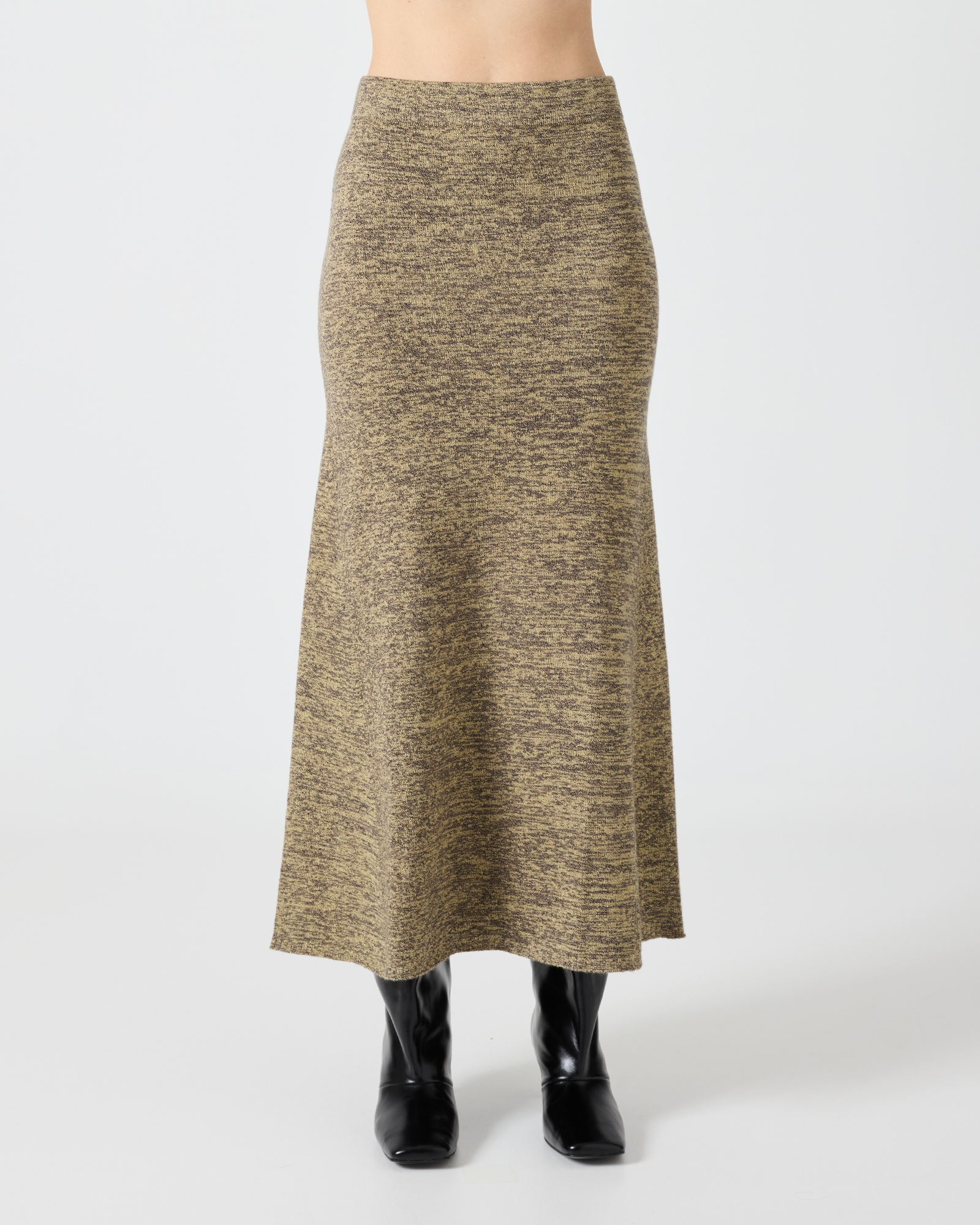 Melange Knit Skirt