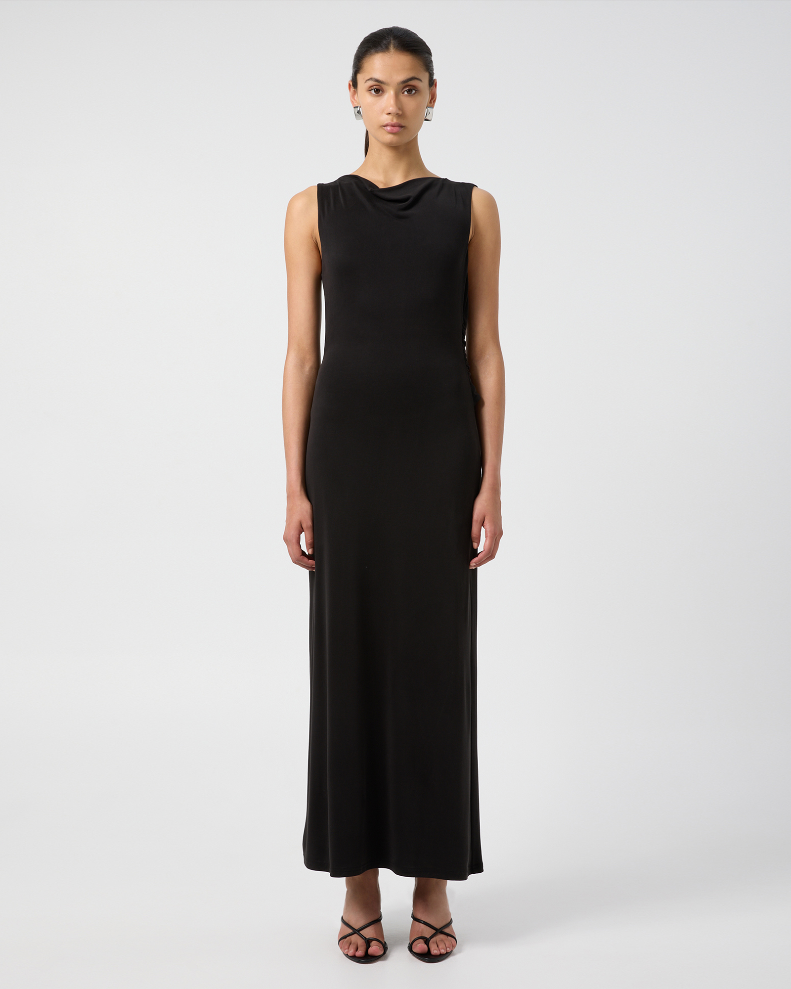 Interweave Backless Maxi Dress