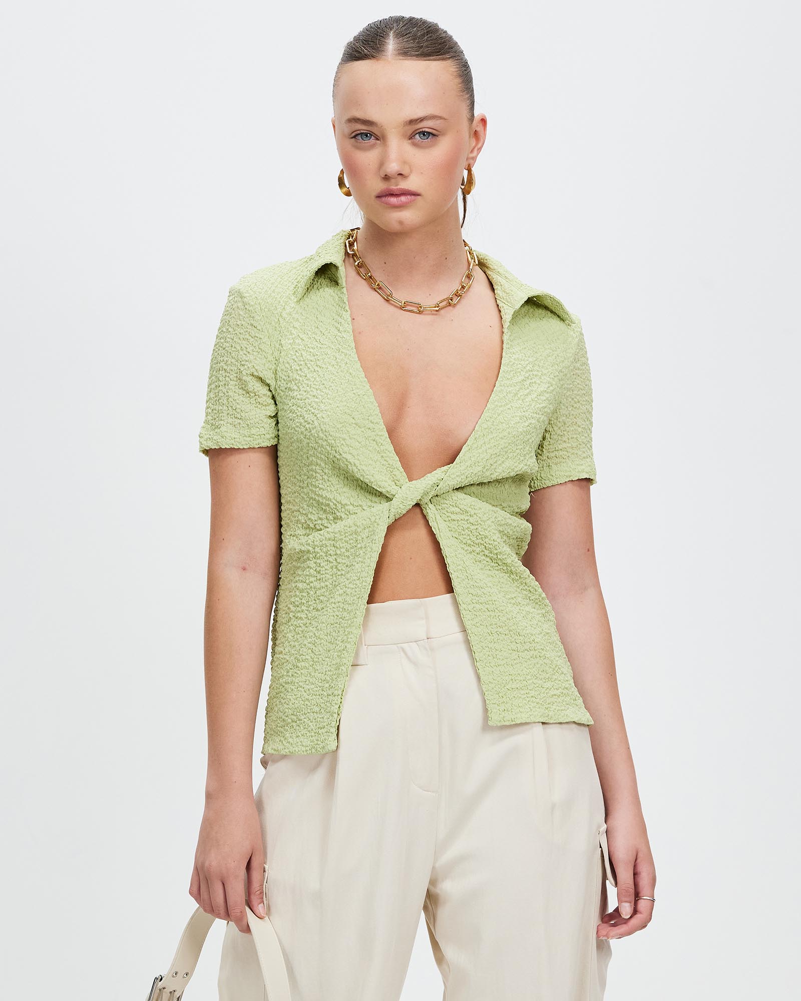 Waffle Twist Shirt