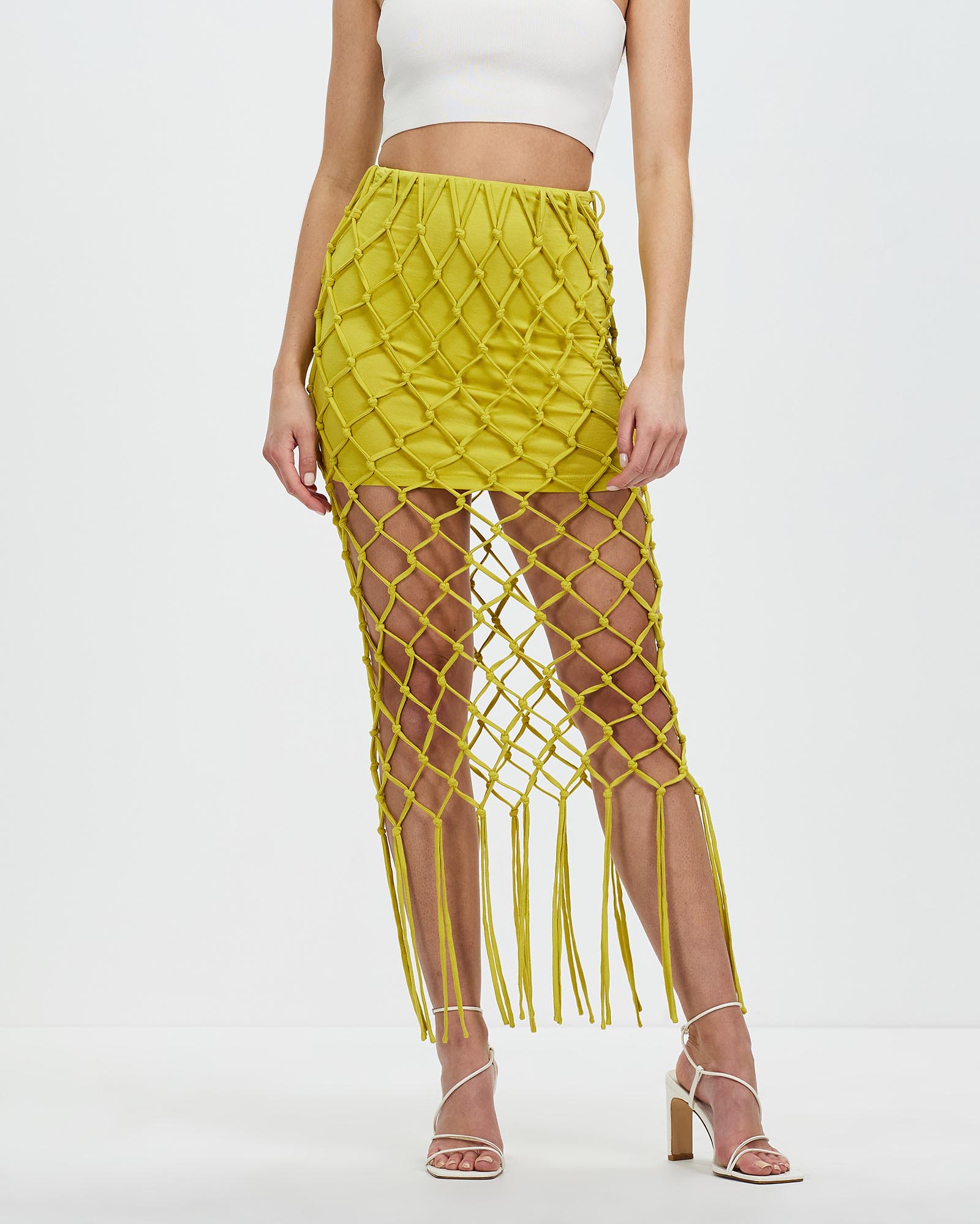 Net Maxi Skirt
