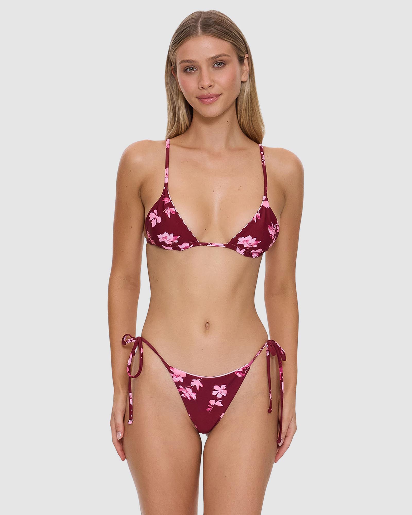 Full Bloom Reversible String Bikini Top