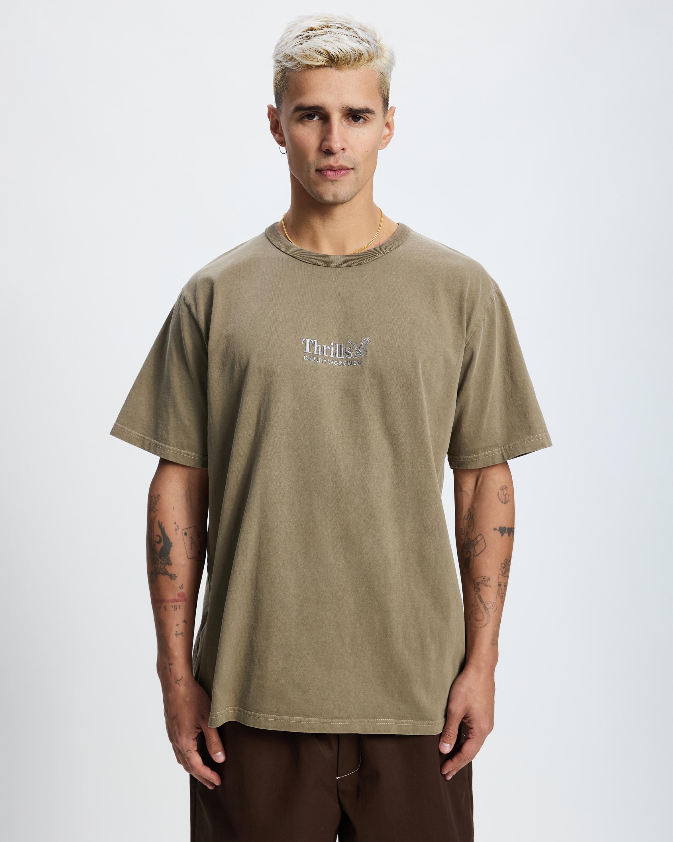 Workwear Embroidered Merch Fit Tee