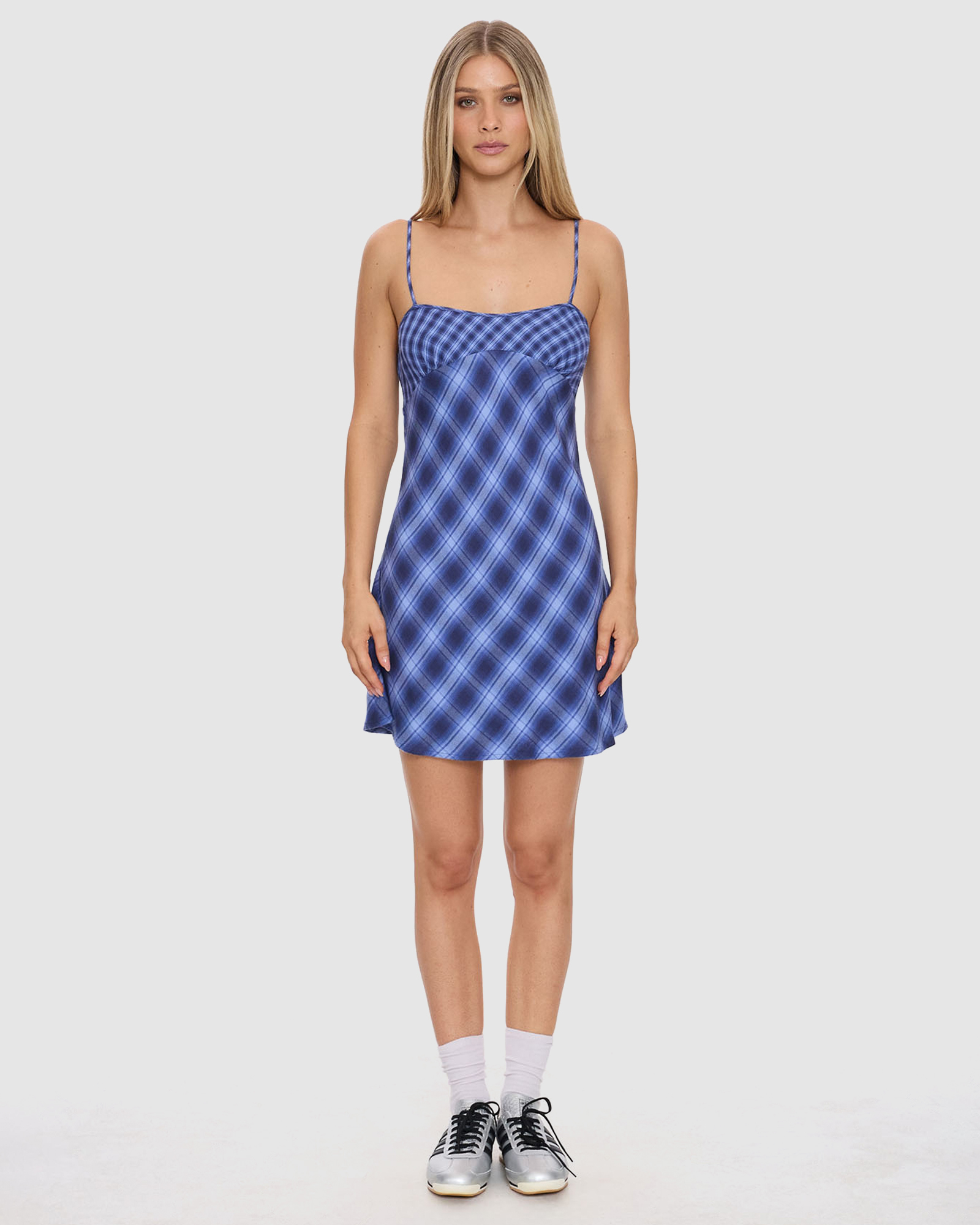 High Speed Check Mini Dress