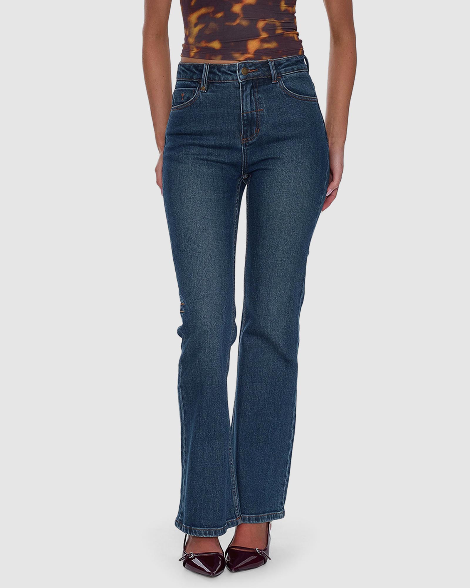 Alicia High Rise Stretch Bootcut Jeans
