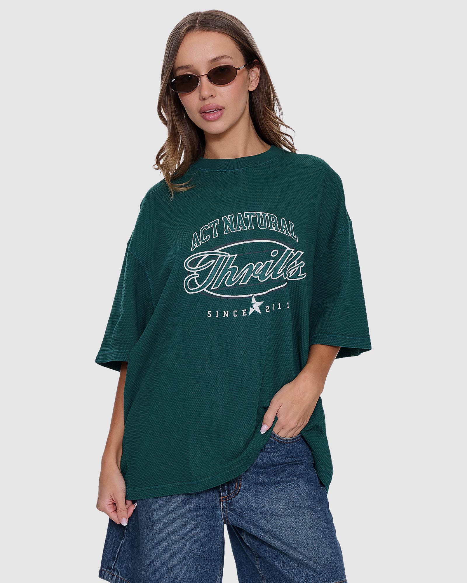 Standard Issue Waffle Oversized Tee