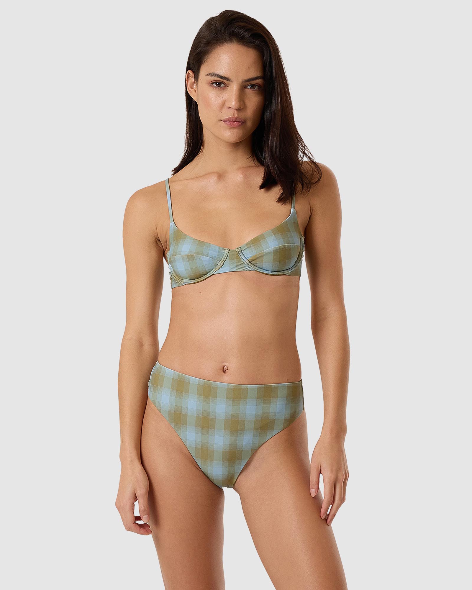 Ansley 90s High Cut Bikini Bottoms