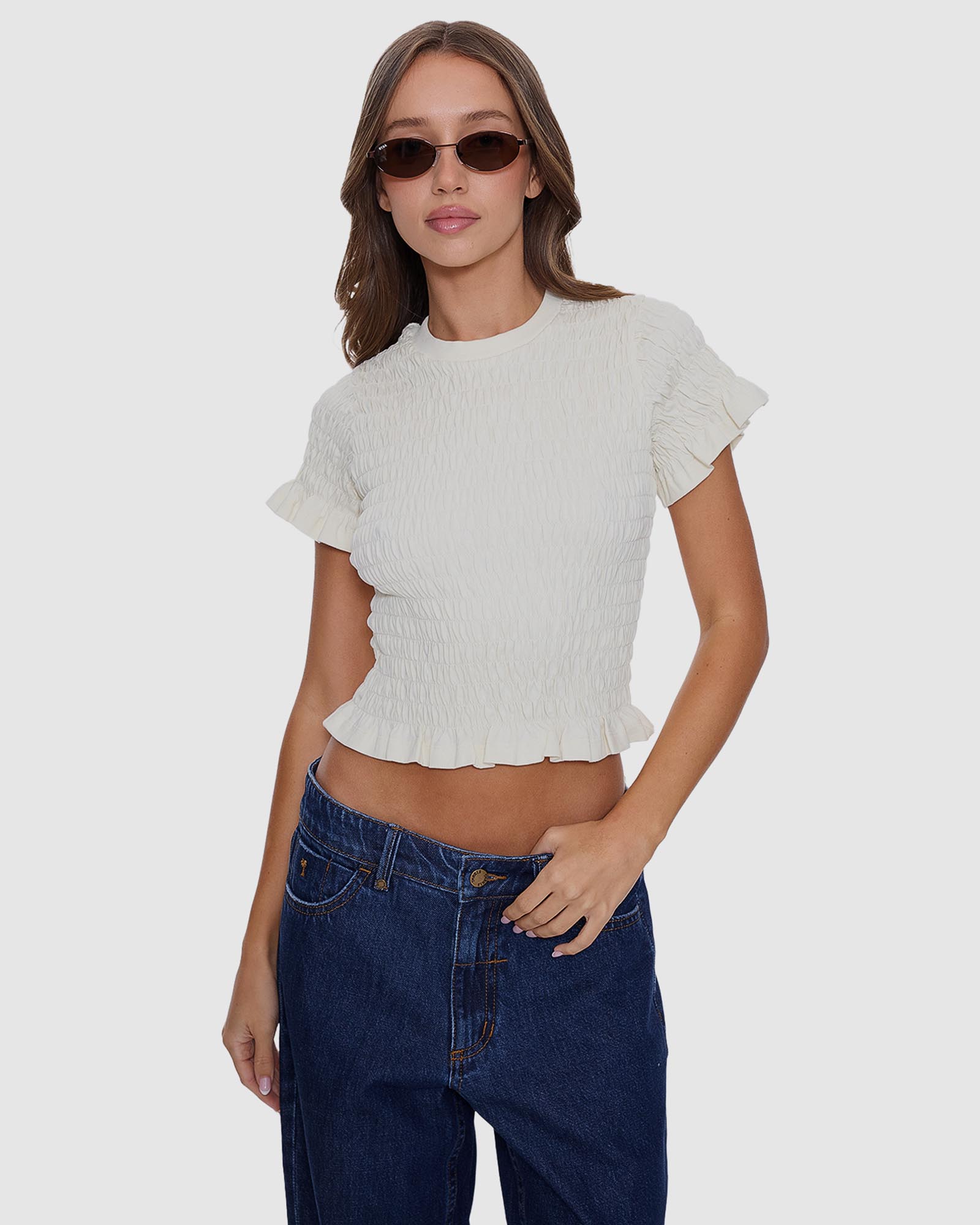 Against All Odds Shirred Tee