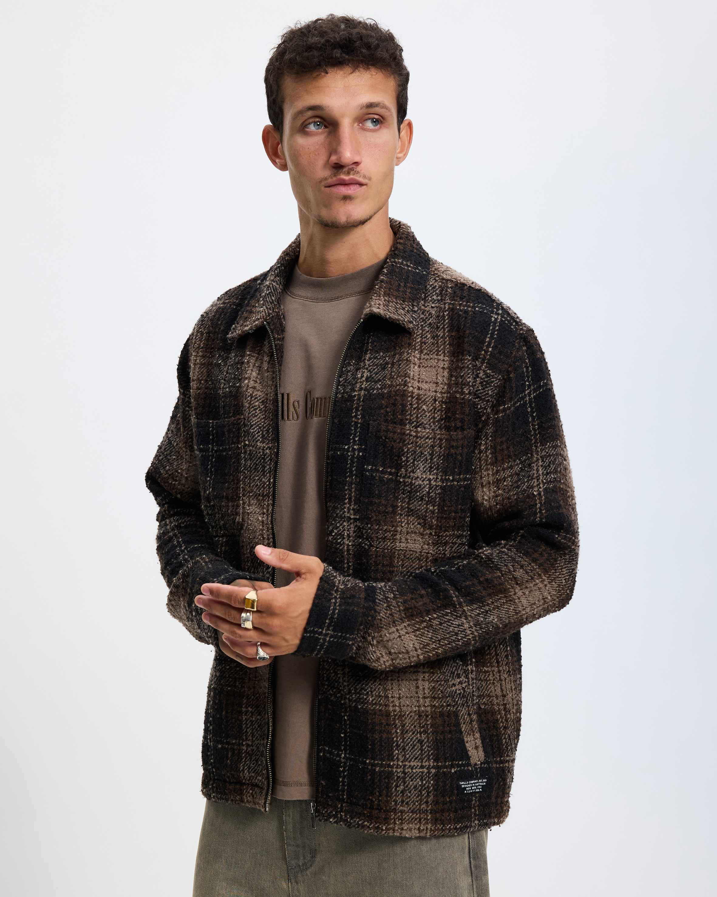 Primitive Cropped Flannel Jacket