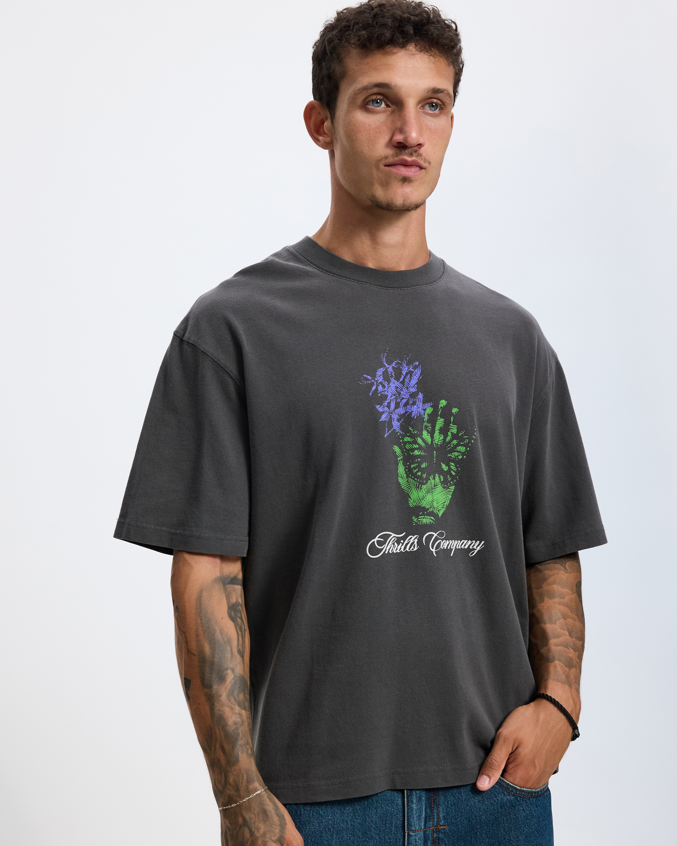 Reentry Box Fit Oversize Cropped Tee