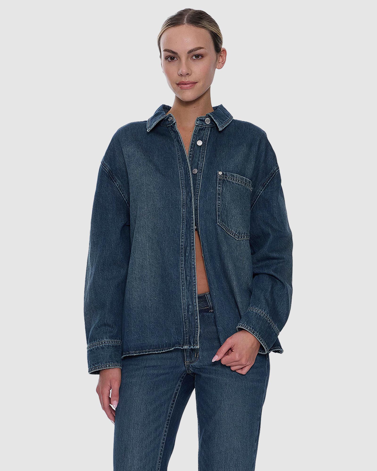 Melina Oversized Denim Shirt