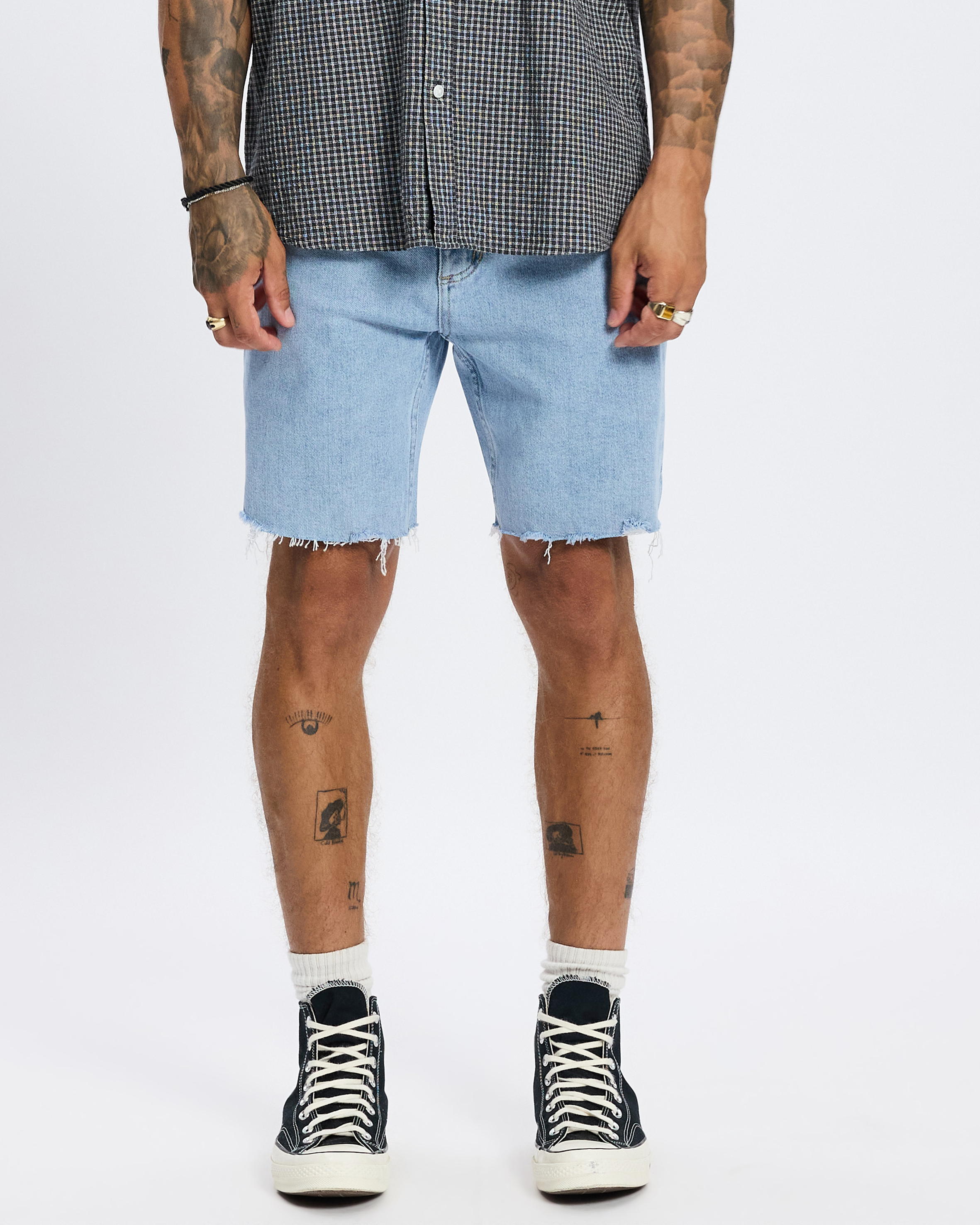 Bones Raw Slim Denim Shorts