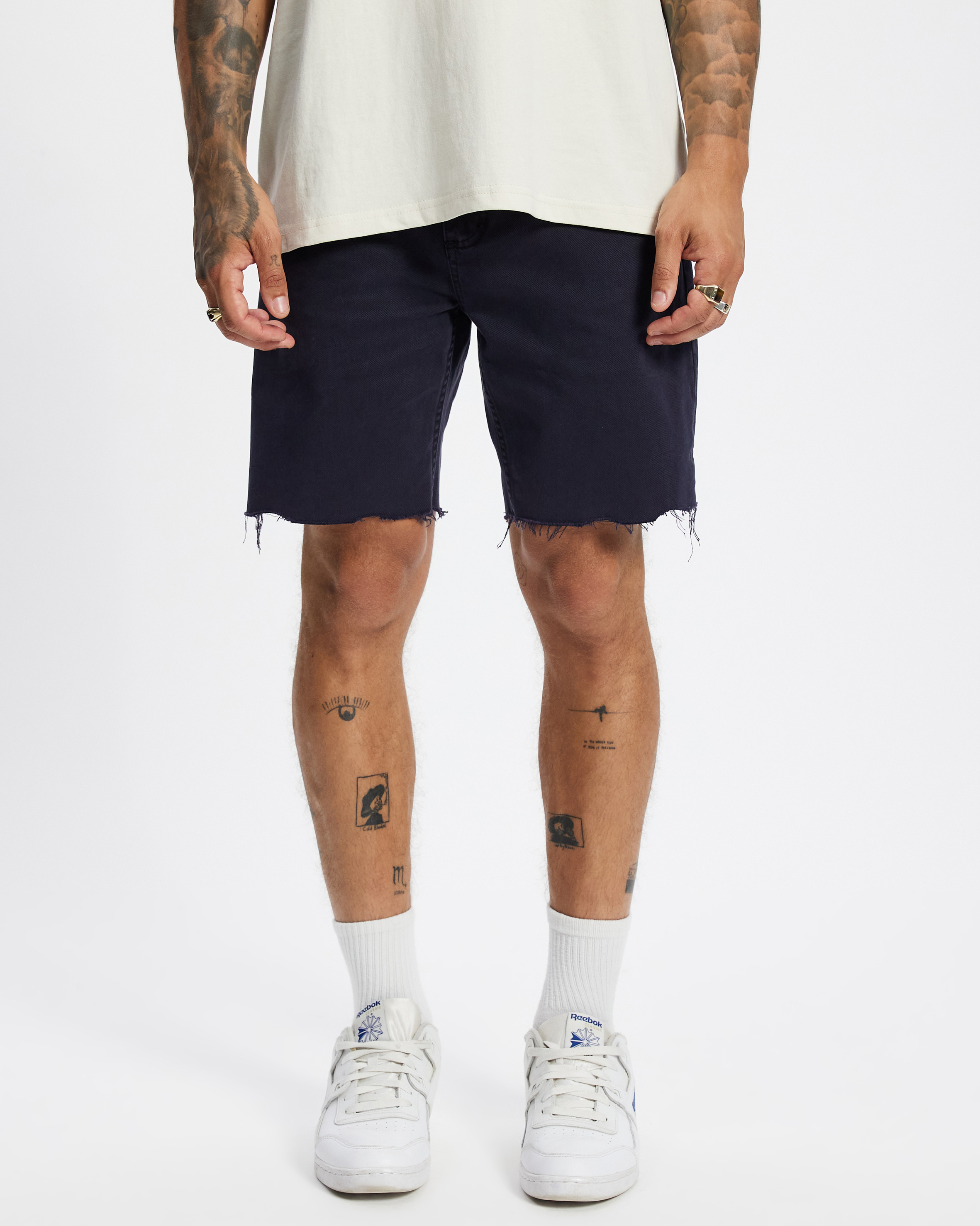 Bones Raw Slim Denim Shorts