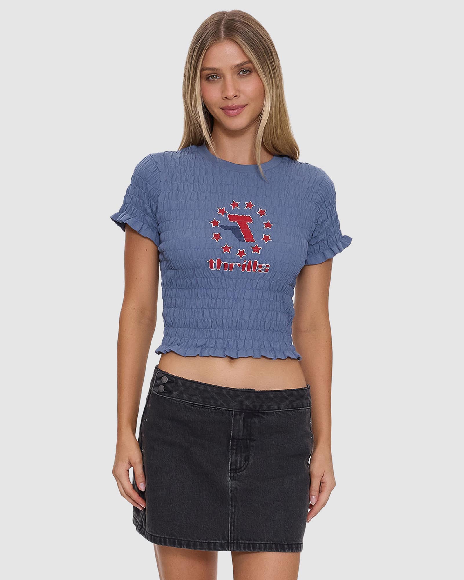 Against All Odds Shirred Tee