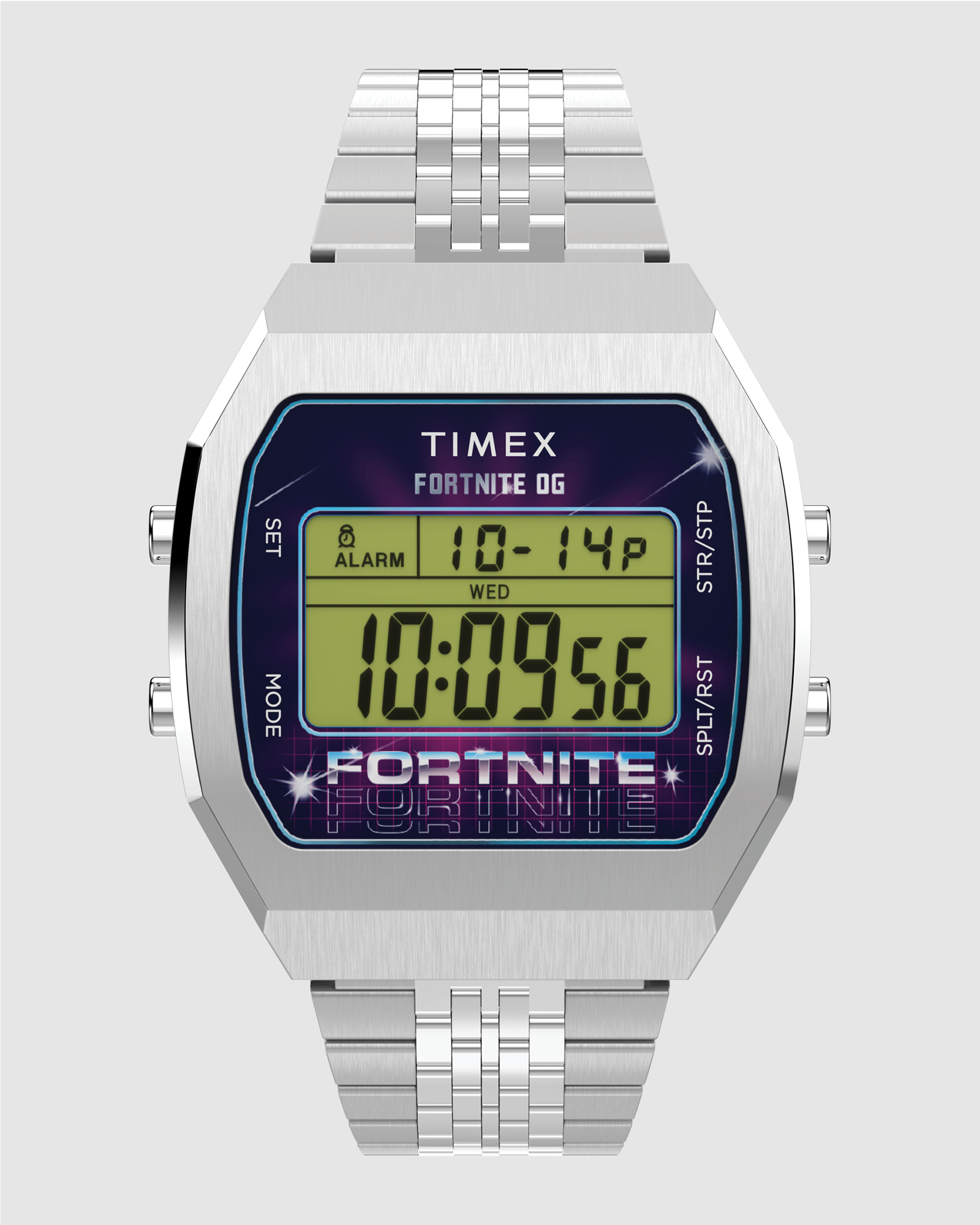 Timex x Fortnite T80 36mm Stainless Steel Bracelet Watch
