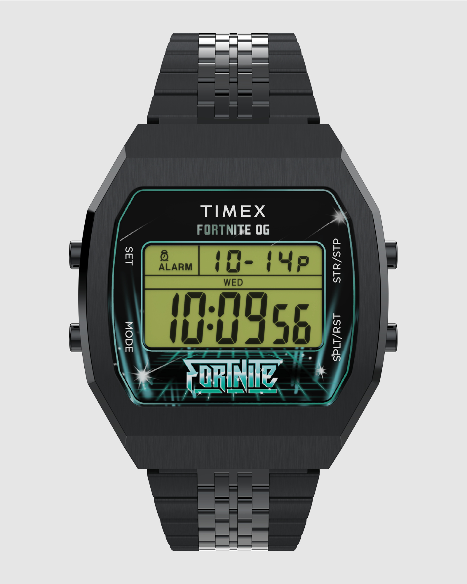 Timex x Fortnite T80 36mm Stainless Steel Bracelet Watch