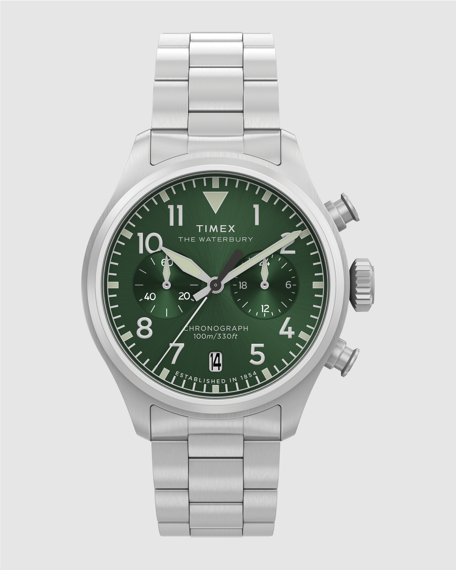 Waterbury Ace Chronograph 41mm Stainless Steel Bracelet Watch