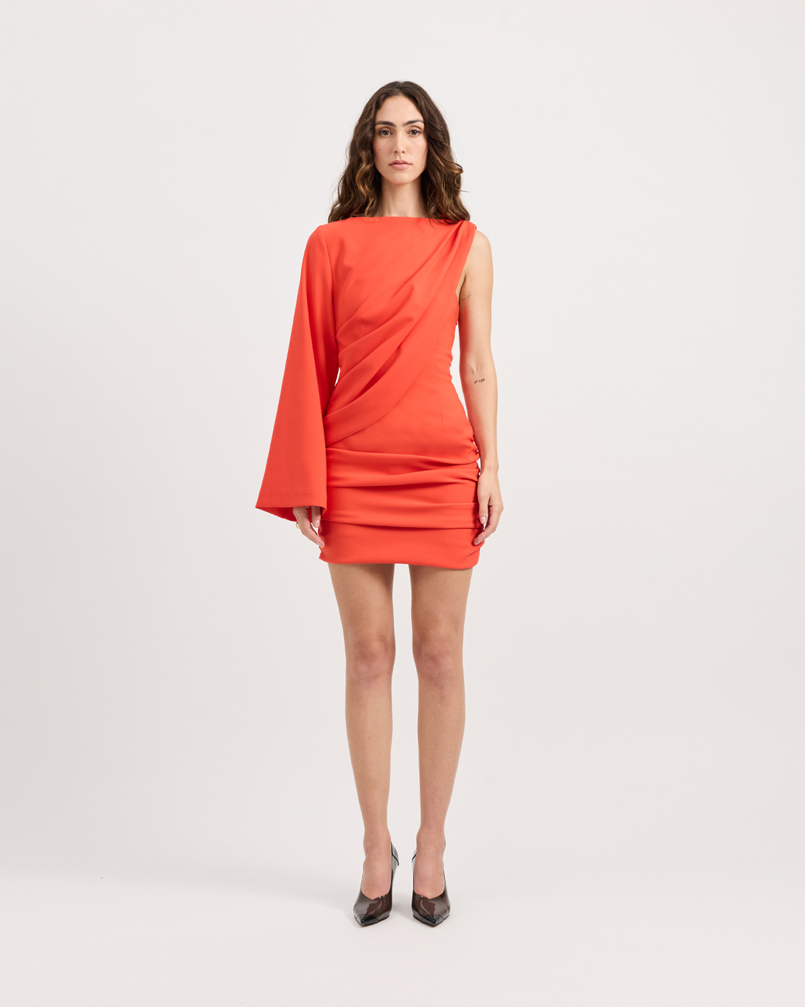 PALMIRA SINGLE SLEEVE MINI DRESS