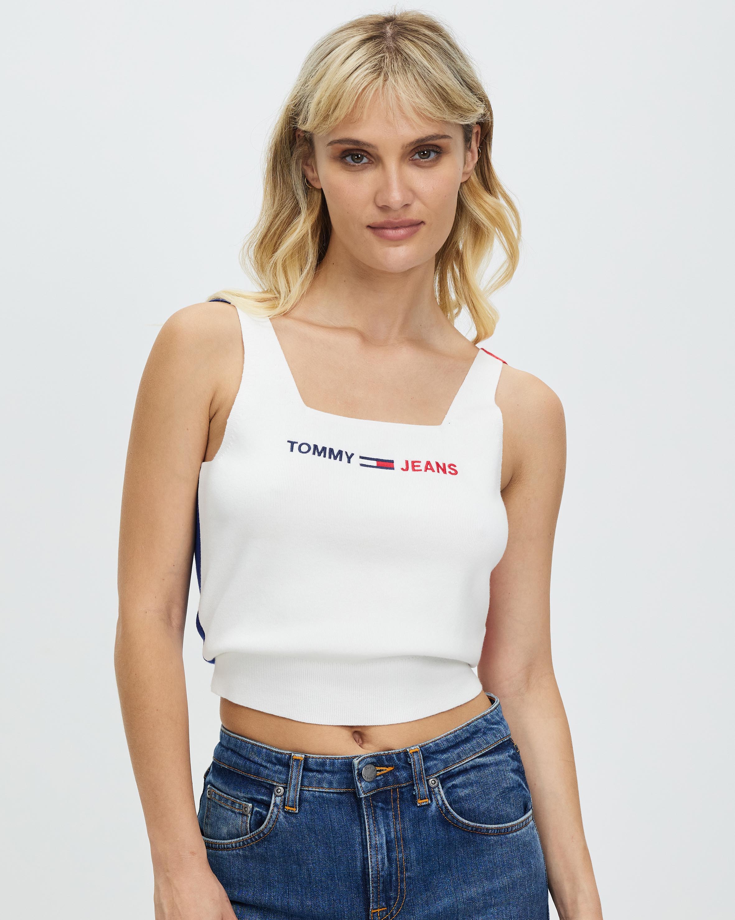 Emmie Square Neck Colour Block Tank