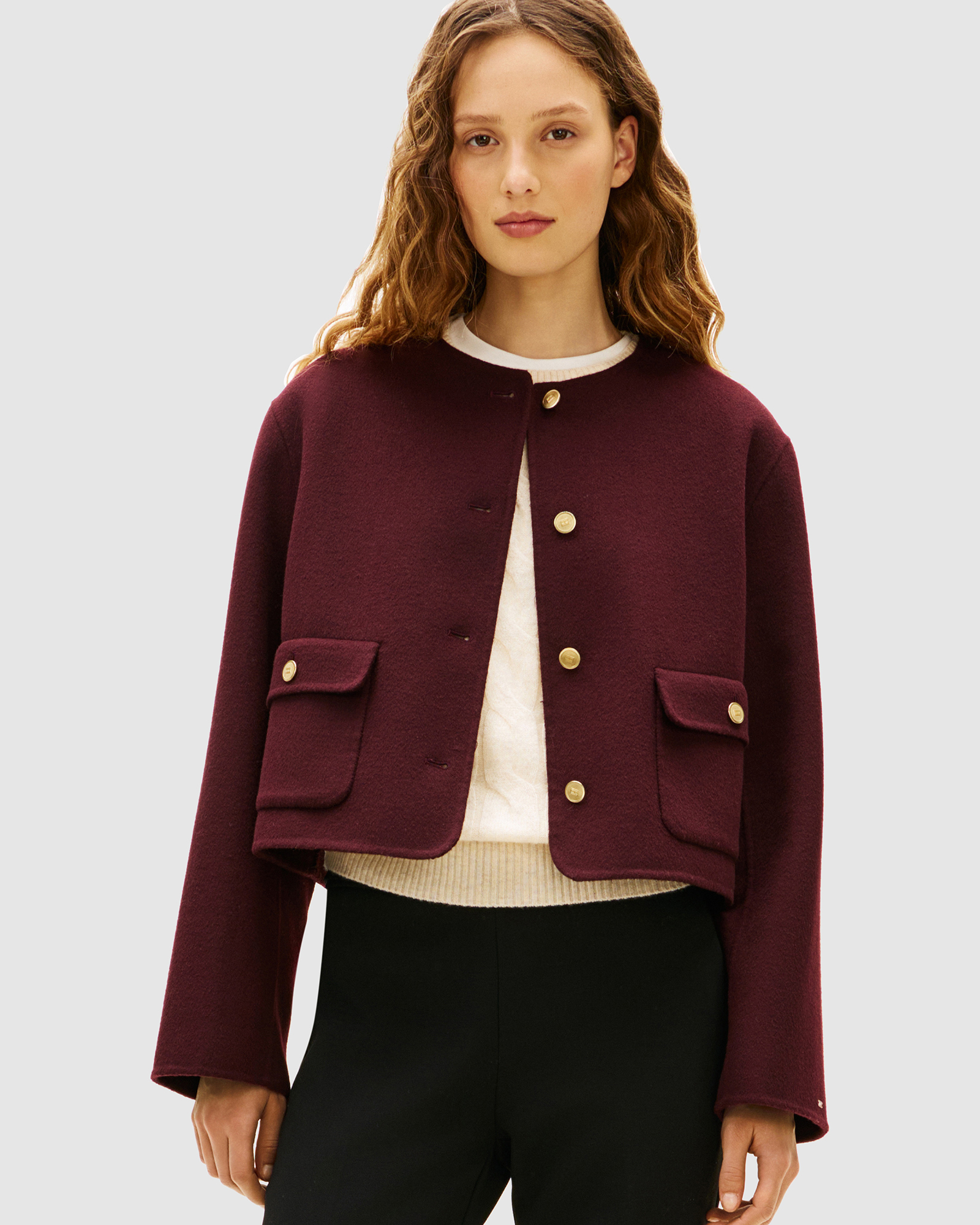Double-Faced Wool Blend Jacket