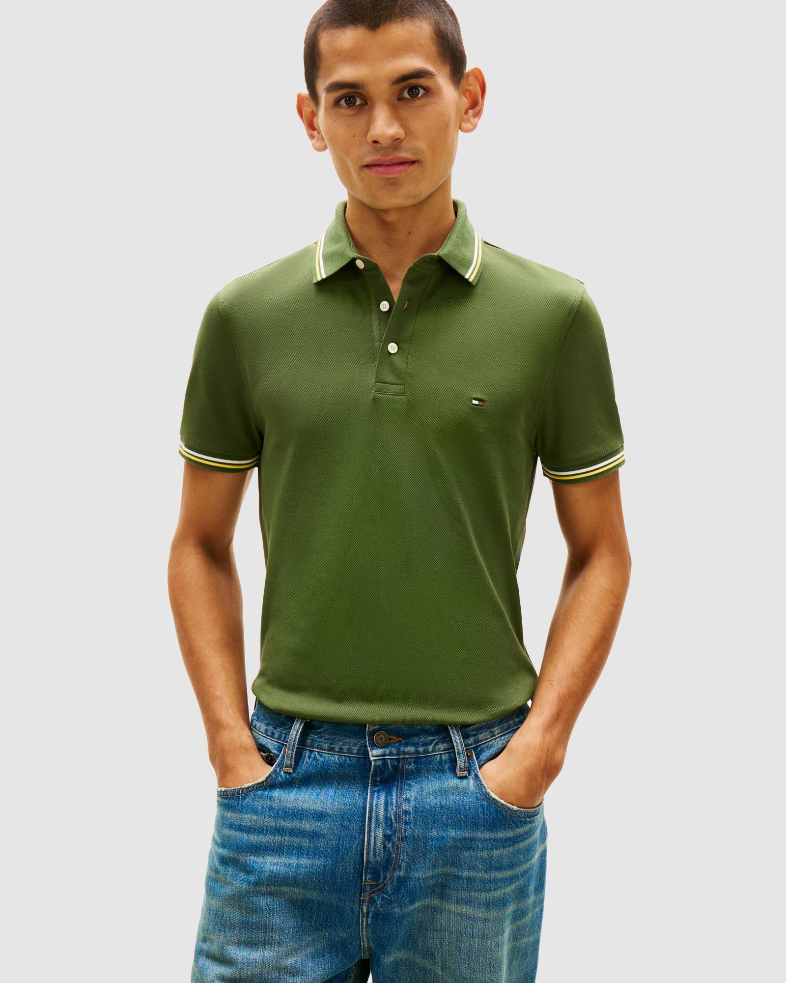 Slim Tipped Polo Shirt